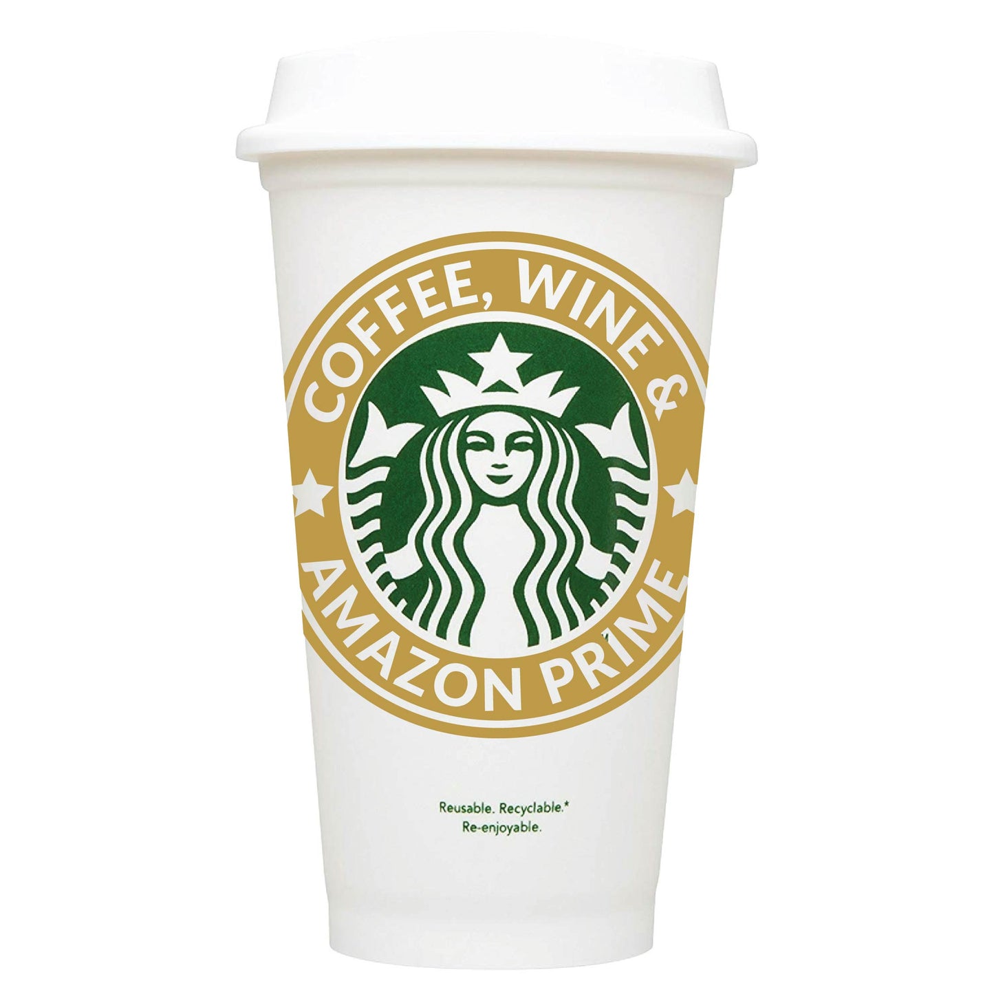 Coffee, Wine & Amazon Prime Starbucks Hot Cup