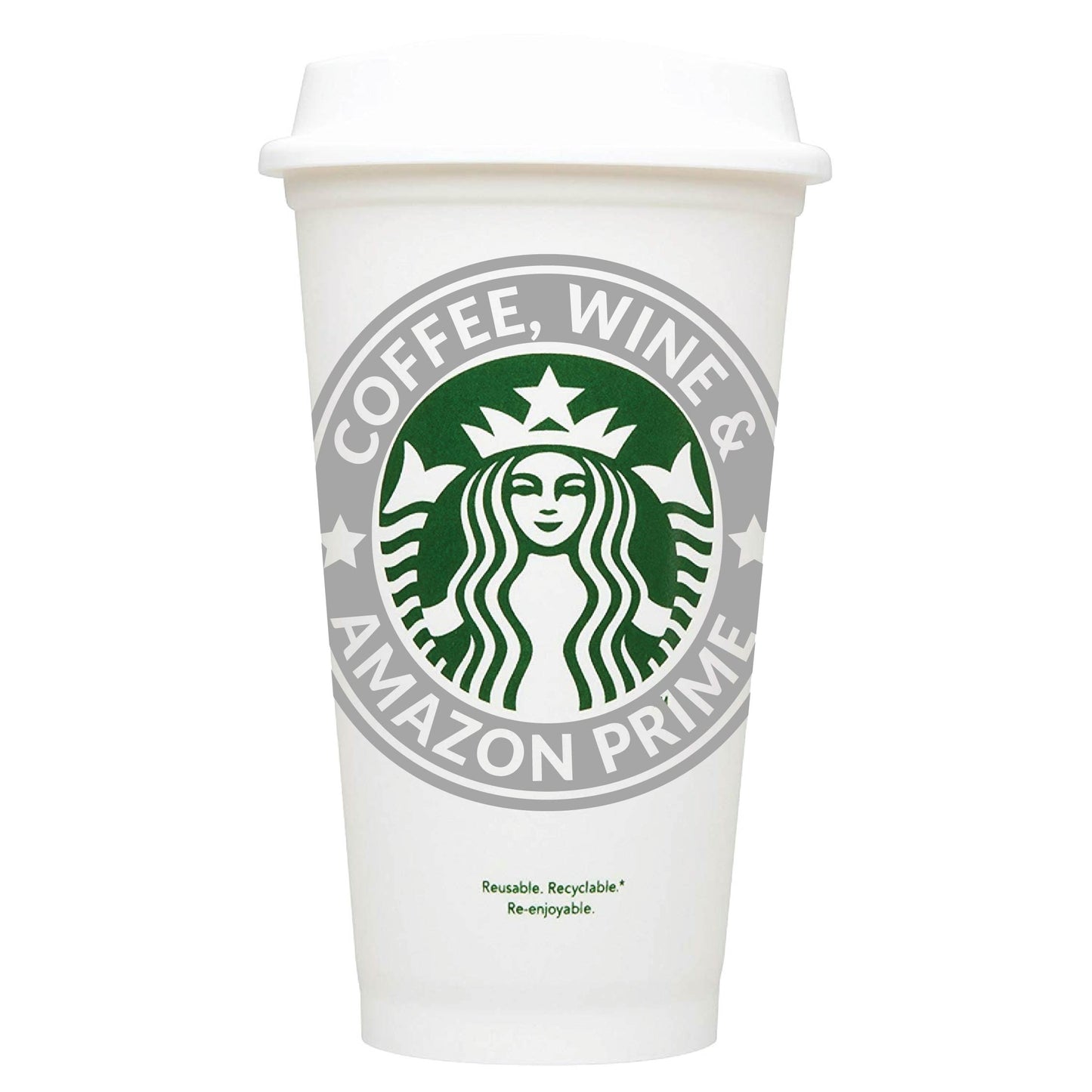 Coffee, Wine & Amazon Prime Starbucks Hot Cup