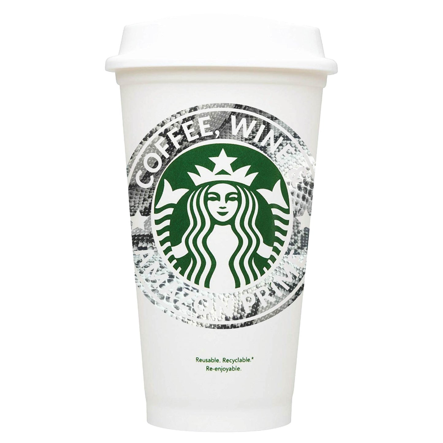 Coffee, Wine & Amazon Prime Starbucks Hot Cup
