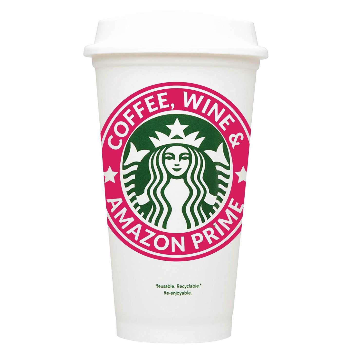 Coffee, Wine & Amazon Prime Starbucks Hot Cup