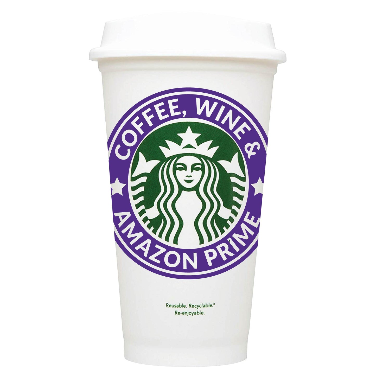 Coffee, Wine & Amazon Prime Starbucks Hot Cup