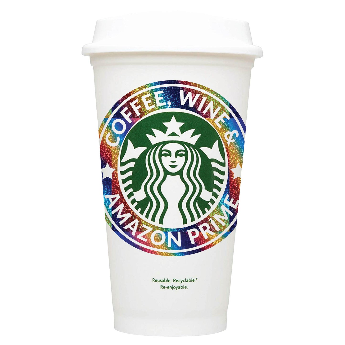 Coffee, Wine & Amazon Prime Starbucks Hot Cup