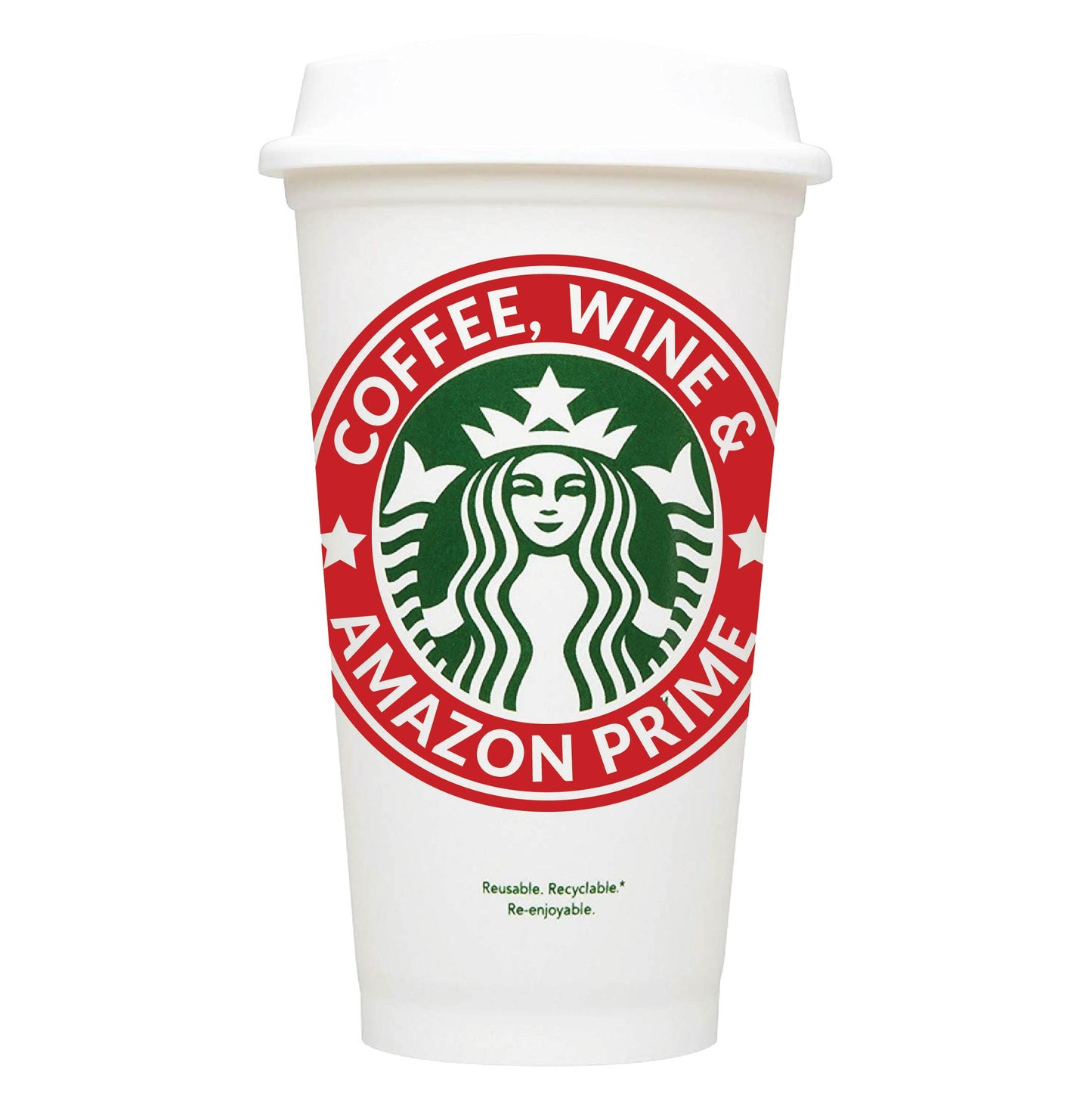 Coffee, Wine & Amazon Prime Starbucks Hot Cup