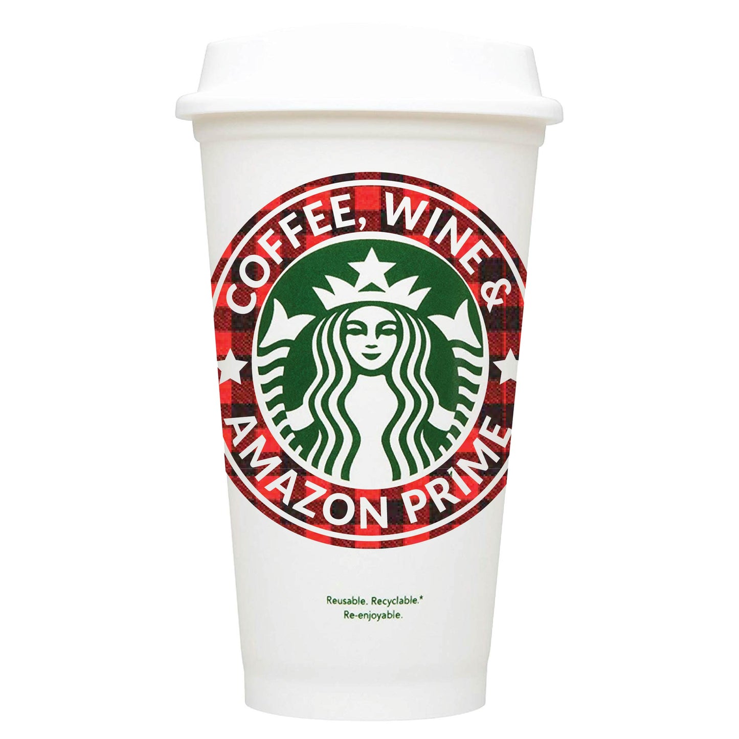 Coffee, Wine & Amazon Prime Starbucks Hot Cup