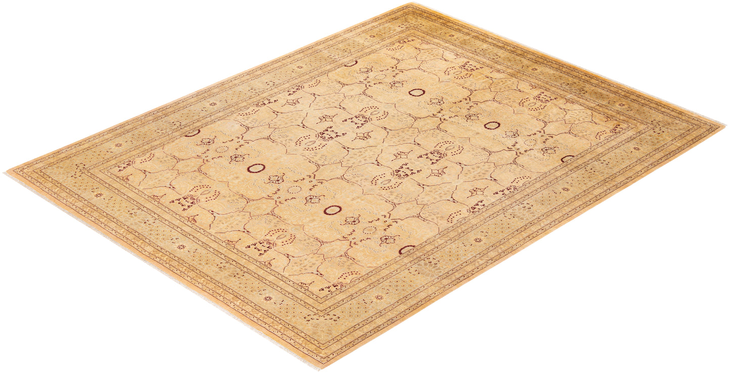 Mogul, One-of-a-Kind Handmade Area Rug - Beige, 8' 2" x 10' 6"