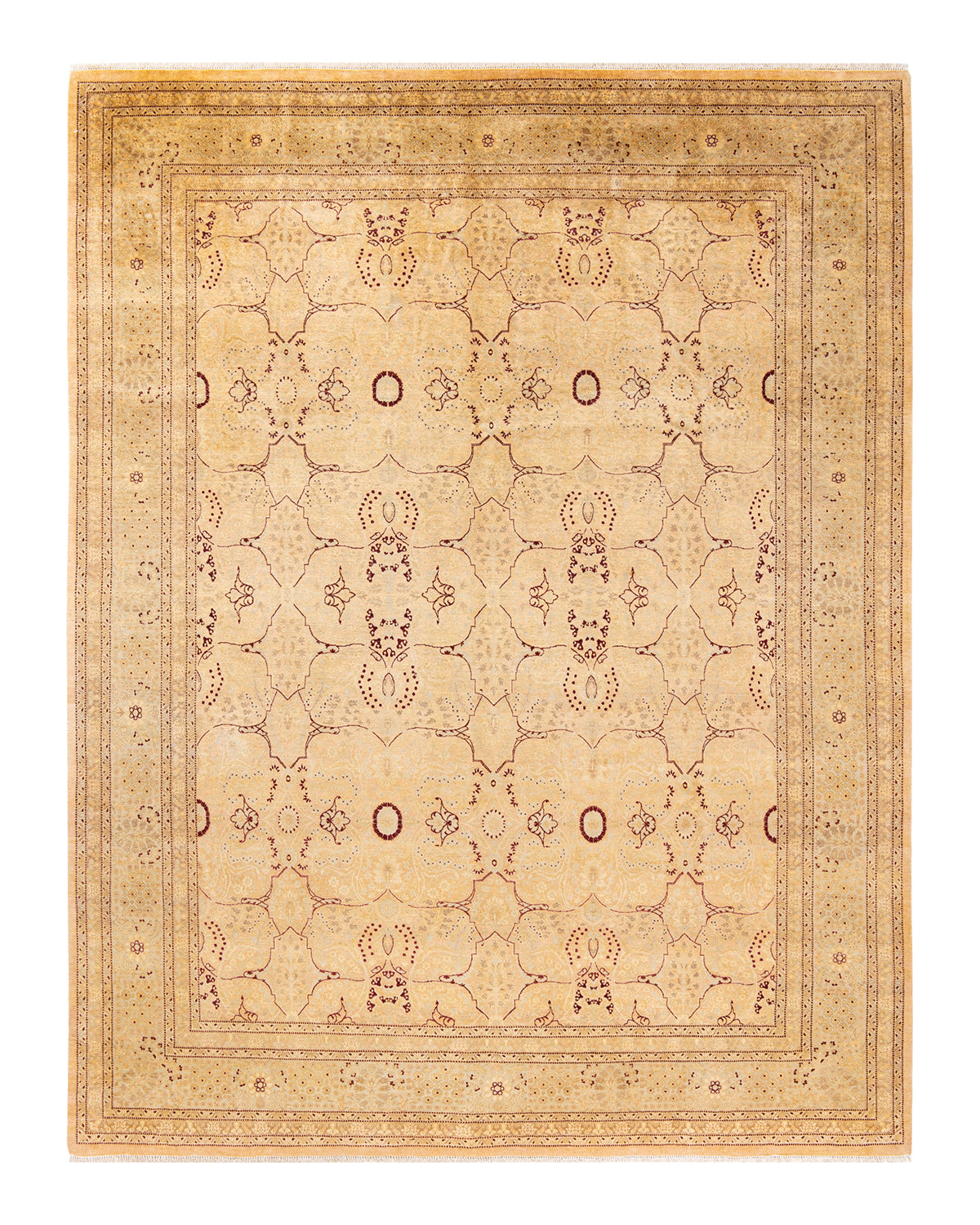 Mogul, One-of-a-Kind Handmade Area Rug - Beige, 8' 2" x 10' 6"