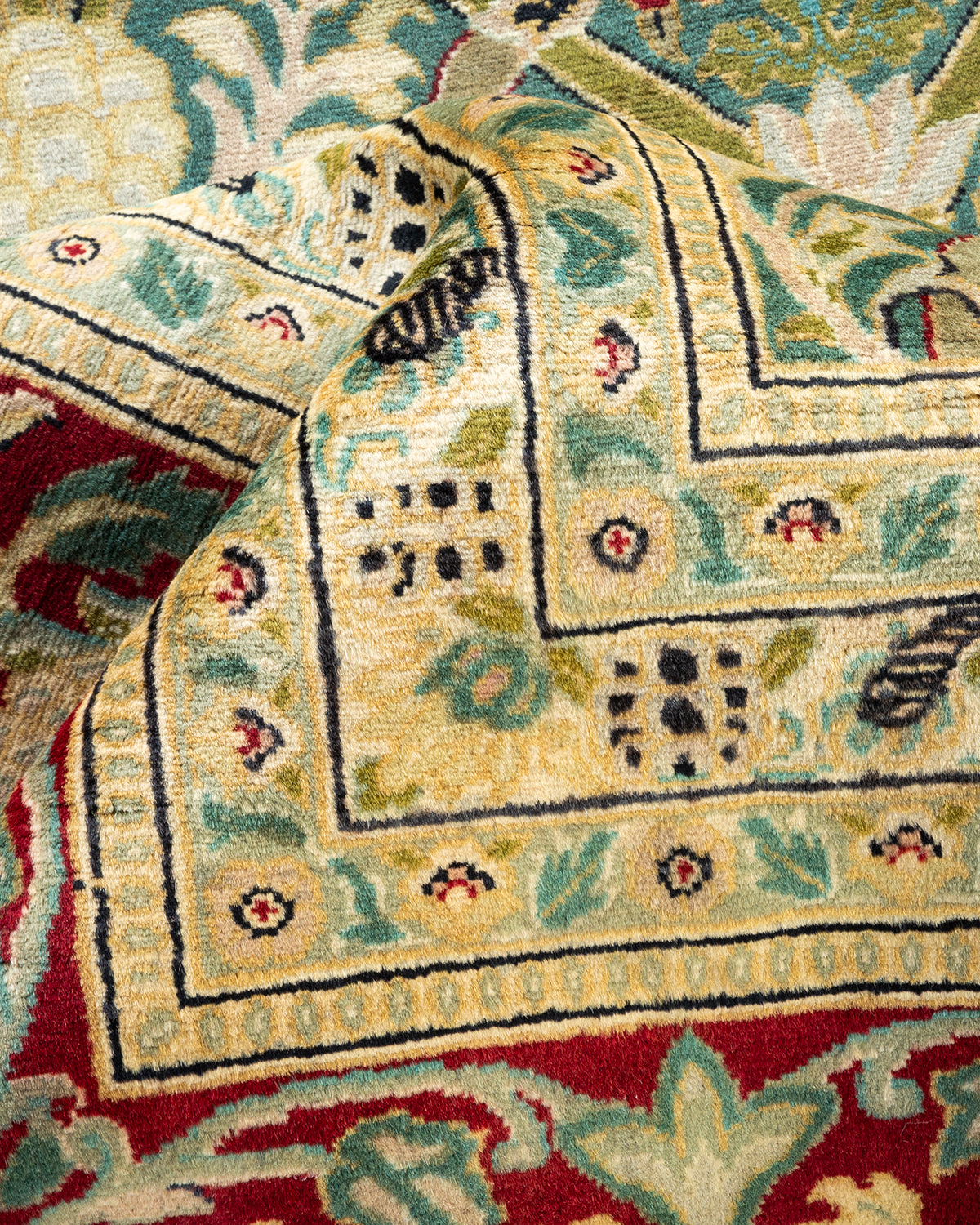 Mogul, One-of-a-Kind Hand-Knotted Area Rug - Green, 10' 0" x 14' 1"