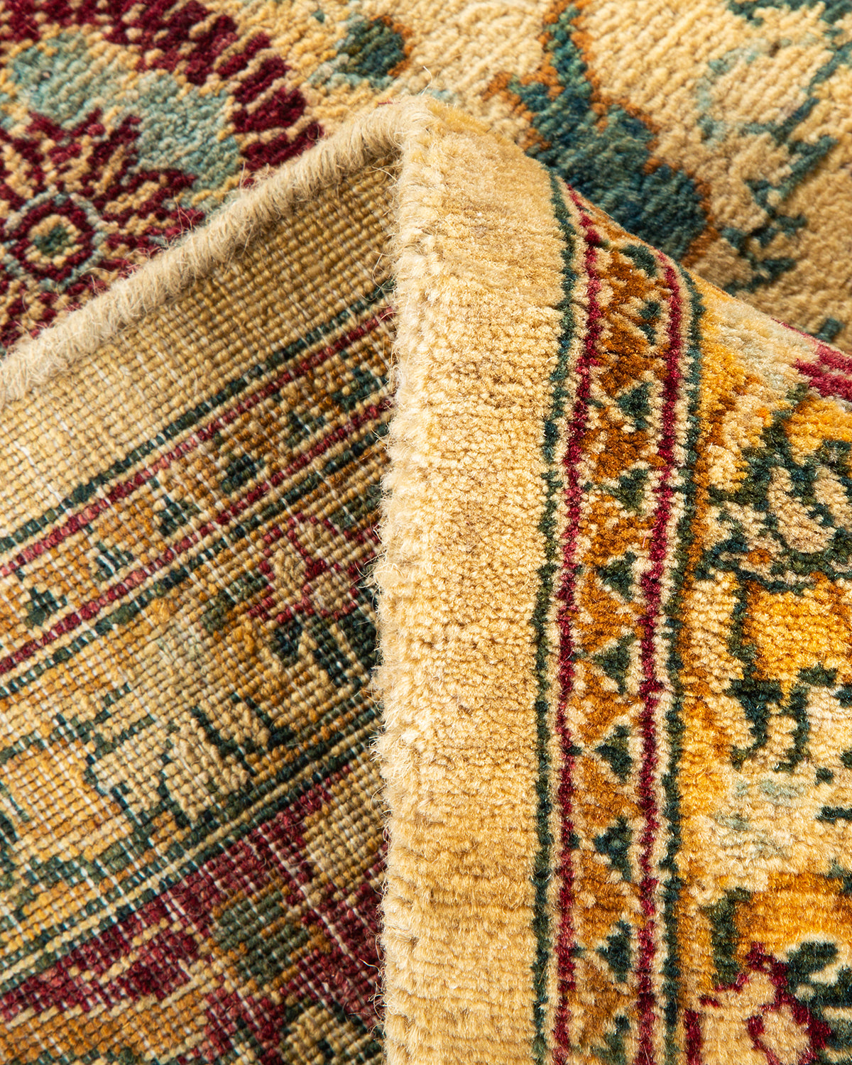 Mogul, One-of-a-Kind Handmade Area Rug - Yellow, 6' 1" x 8' 10"