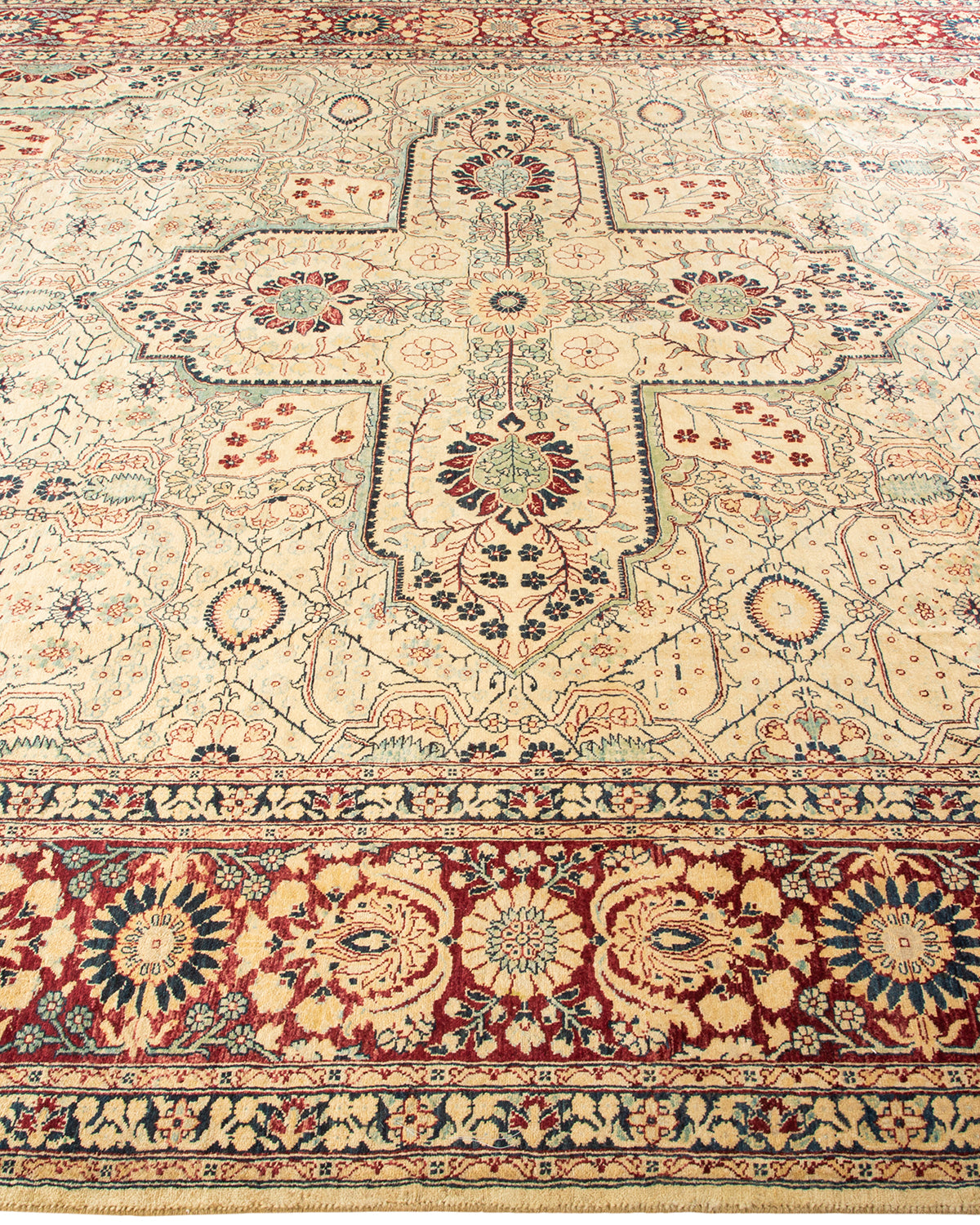 Mogul, One-of-a-Kind Hand-Knotted Area Rug - Ivory, 8' 1" x 10' 2"