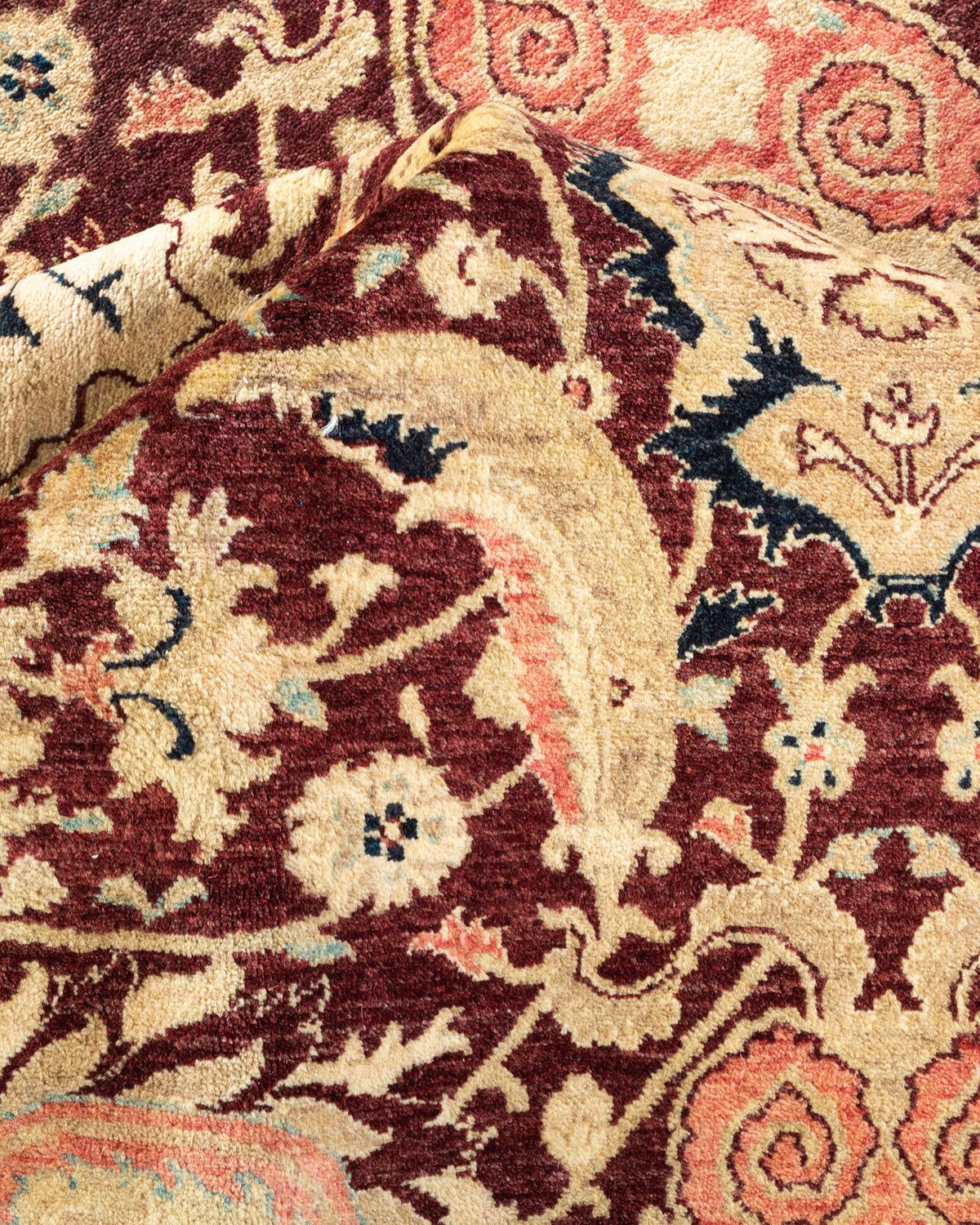 Mogul, One-of-a-Kind Hand-Knotted Area Rug - Red, 8' 1" x 9' 10"