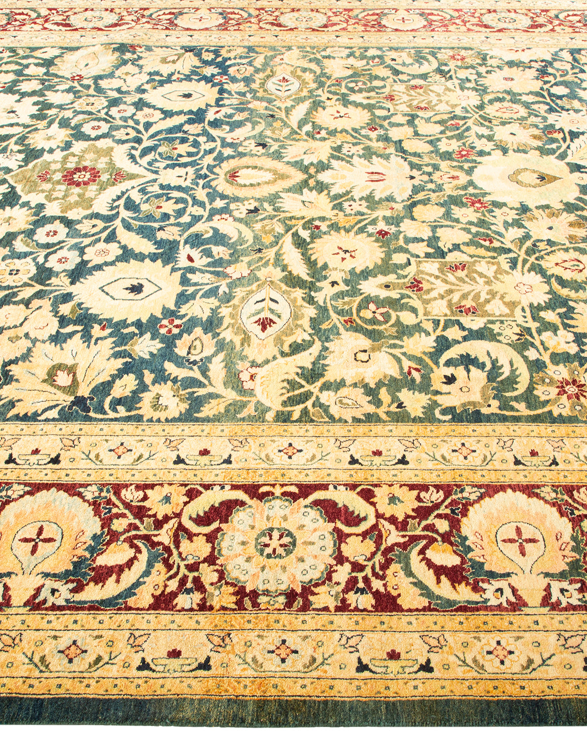 Mogul, One-of-a-Kind Hand-Knotted Area Rug - Blue, 8' 1" x 10' 2"