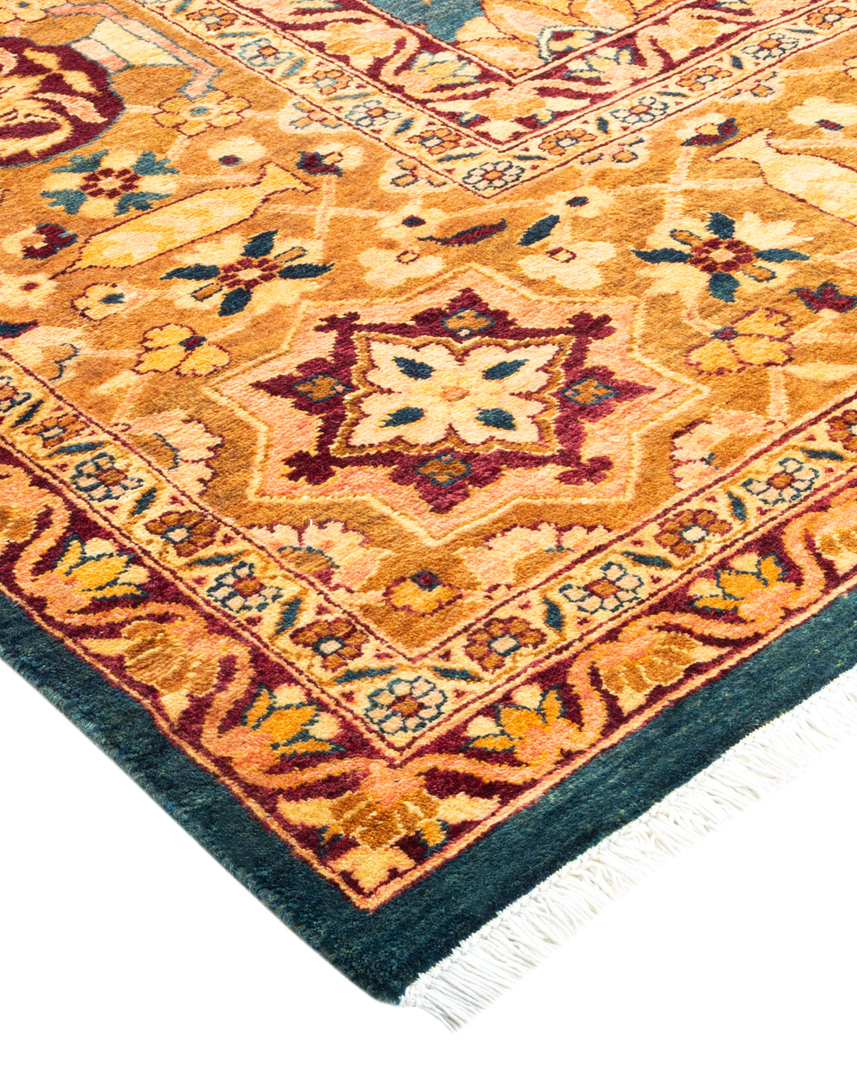 Mogul, One-of-a-Kind Hand-Knotted Area Rug - Green, 8' 0" x 9' 9"