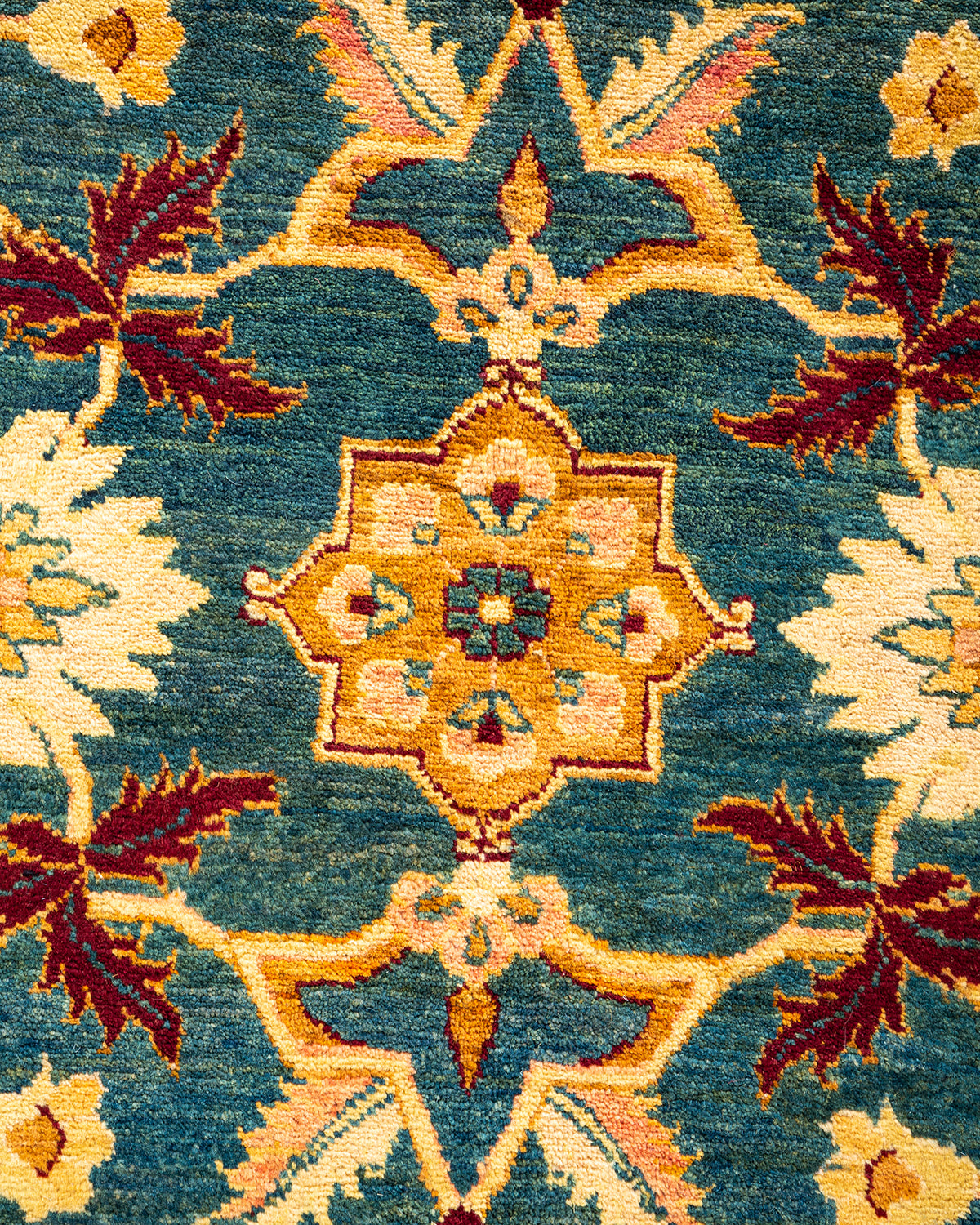 Mogul, One-of-a-Kind Hand-Knotted Area Rug - Green, 8' 0" x 9' 9"