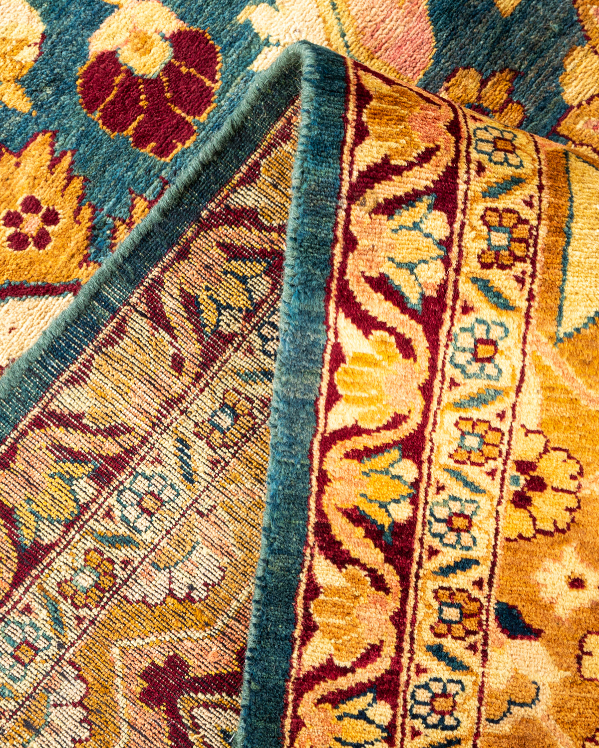 Mogul, One-of-a-Kind Hand-Knotted Area Rug - Green, 8' 0" x 9' 9"