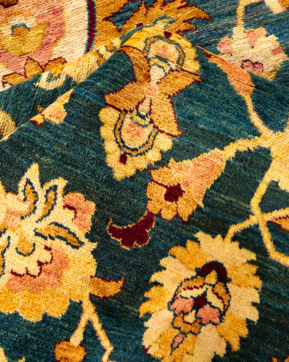 Mogul, One-of-a-Kind Hand-Knotted Area Rug - Green, 8' 0" x 9' 9"