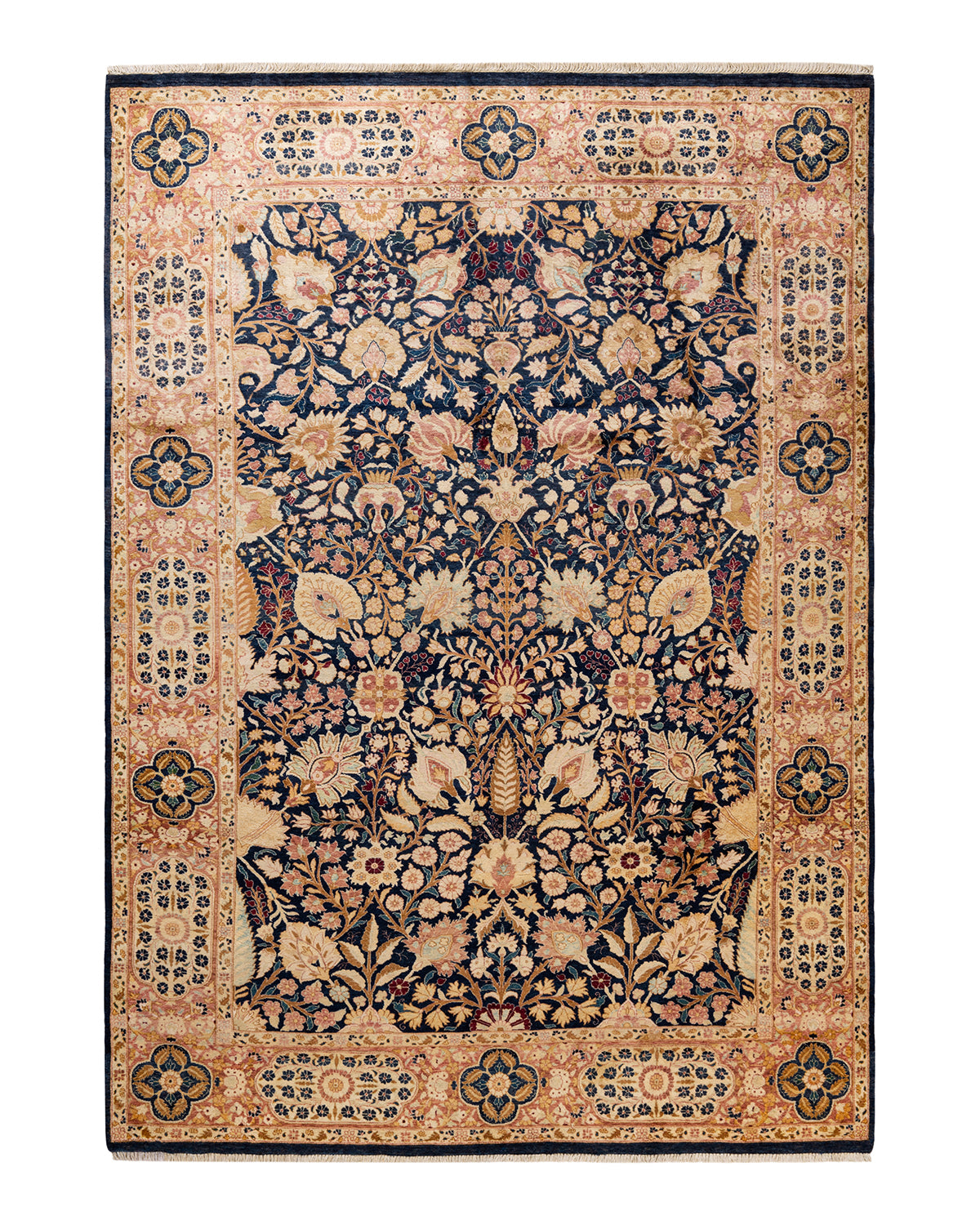 Mogul, One-of-a-Kind Hand-Knotted Area Rug - Blue, 6' 1" x 8' 10"