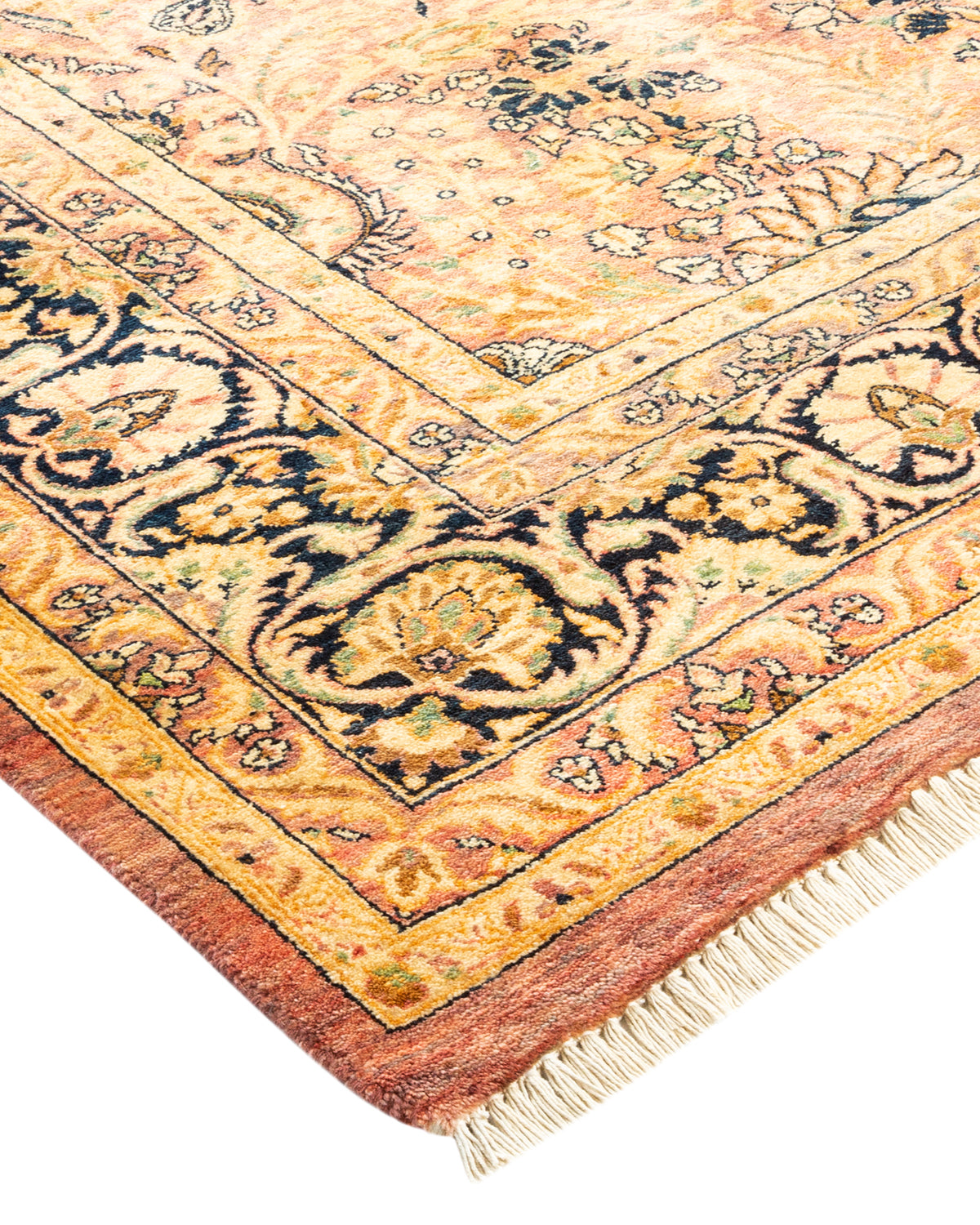 Mogul, One-of-a-Kind Hand-Knotted Area Rug - Pink, 6' 1" x 9' 1"