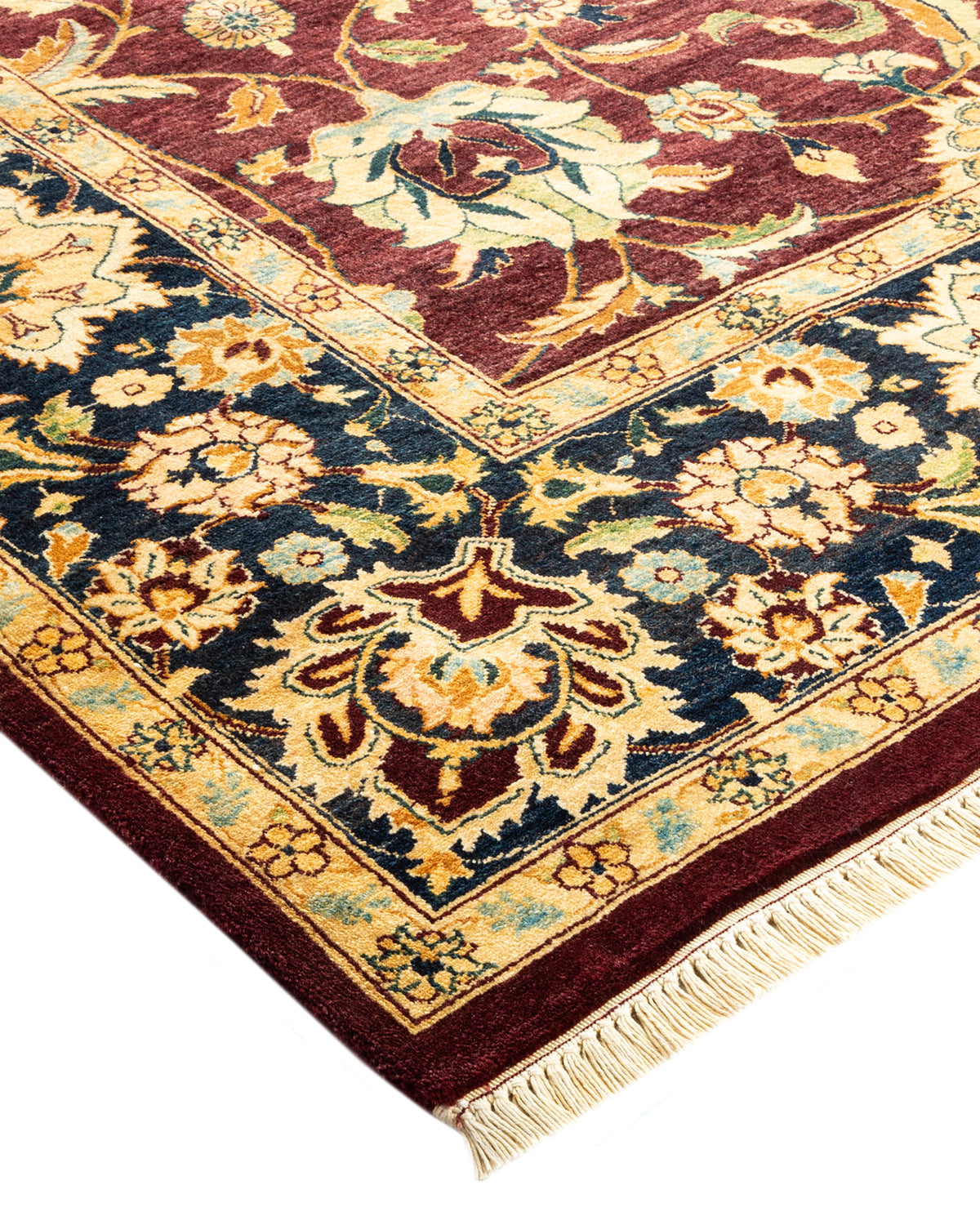 Mogul, One-of-a-Kind Hand-Knotted Area Rug - Red, 6' 2" x 9' 0"