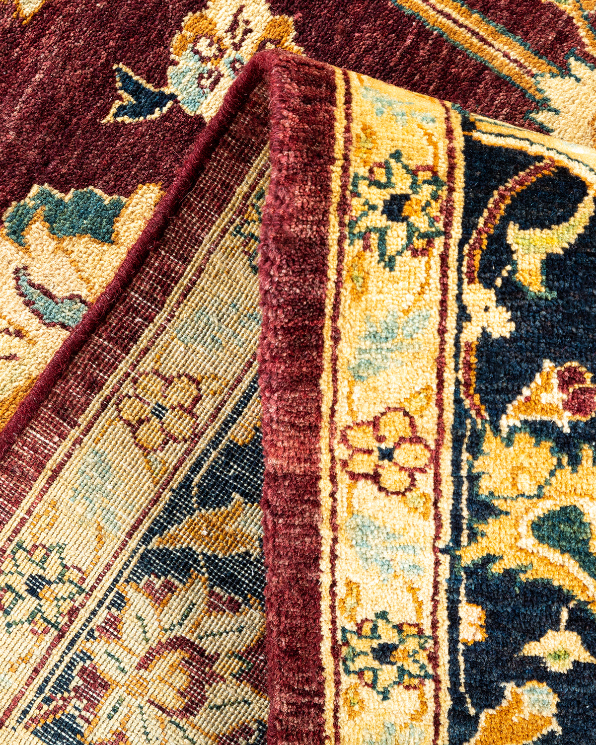 Mogul, One-of-a-Kind Hand-Knotted Area Rug - Red, 6' 2" x 9' 0"