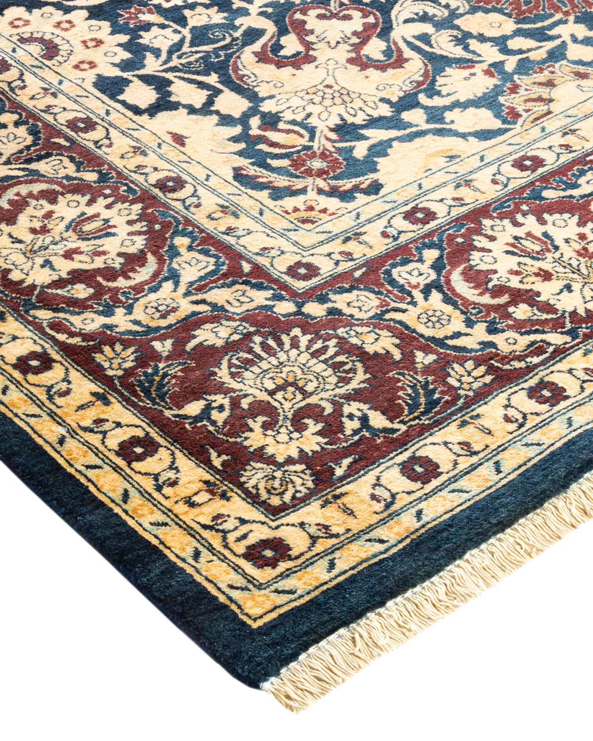 Mogul, One-of-a-Kind Hand-Knotted Area Rug - Blue, 6' 1" x 9' 2"