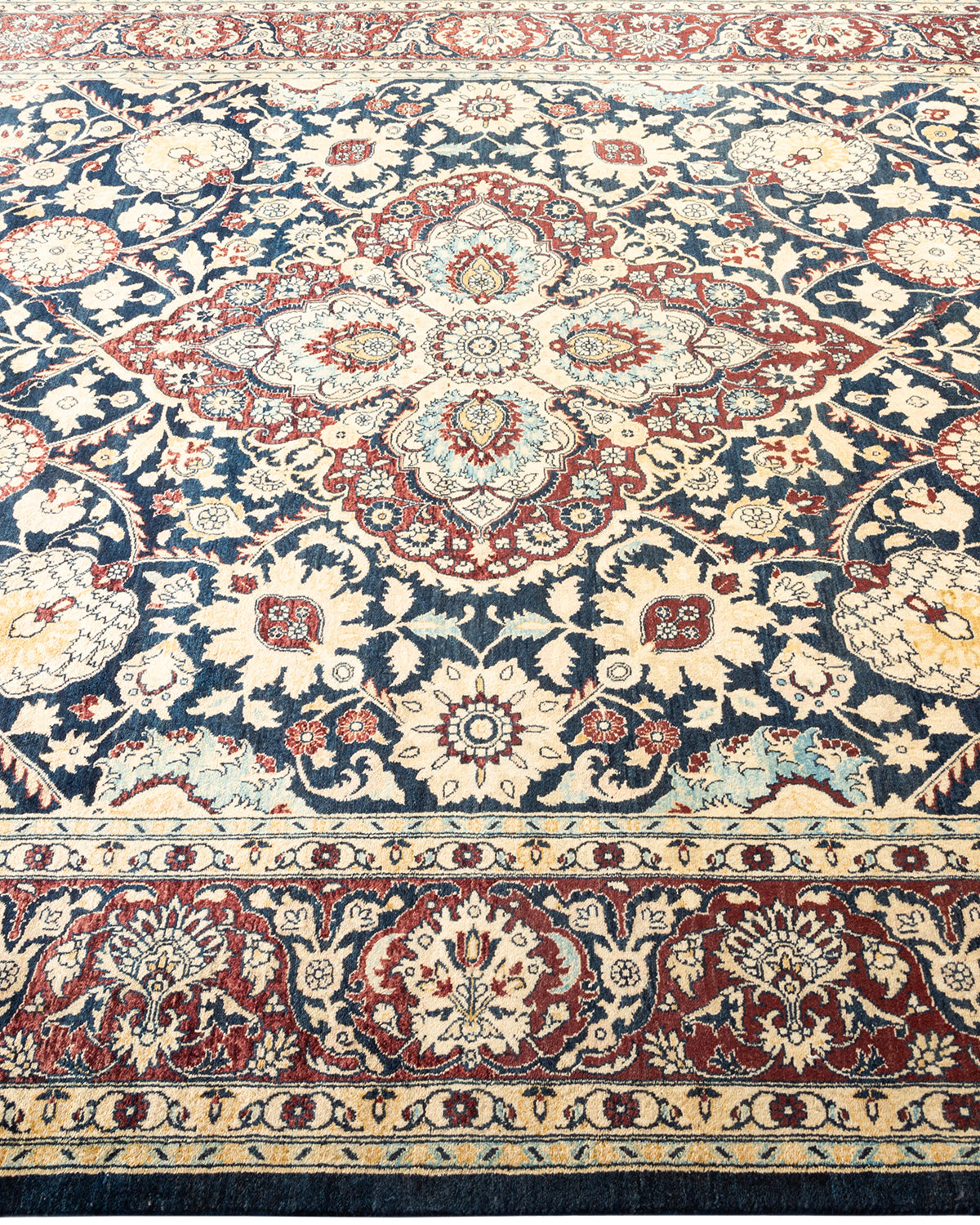 Mogul, One-of-a-Kind Hand-Knotted Area Rug - Blue, 6' 1" x 9' 2"