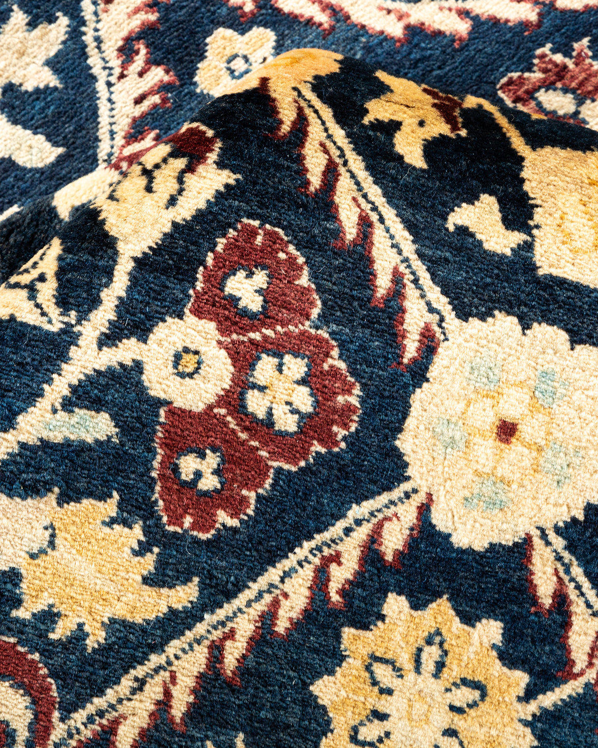 Mogul, One-of-a-Kind Hand-Knotted Area Rug - Blue, 6' 1" x 9' 2"