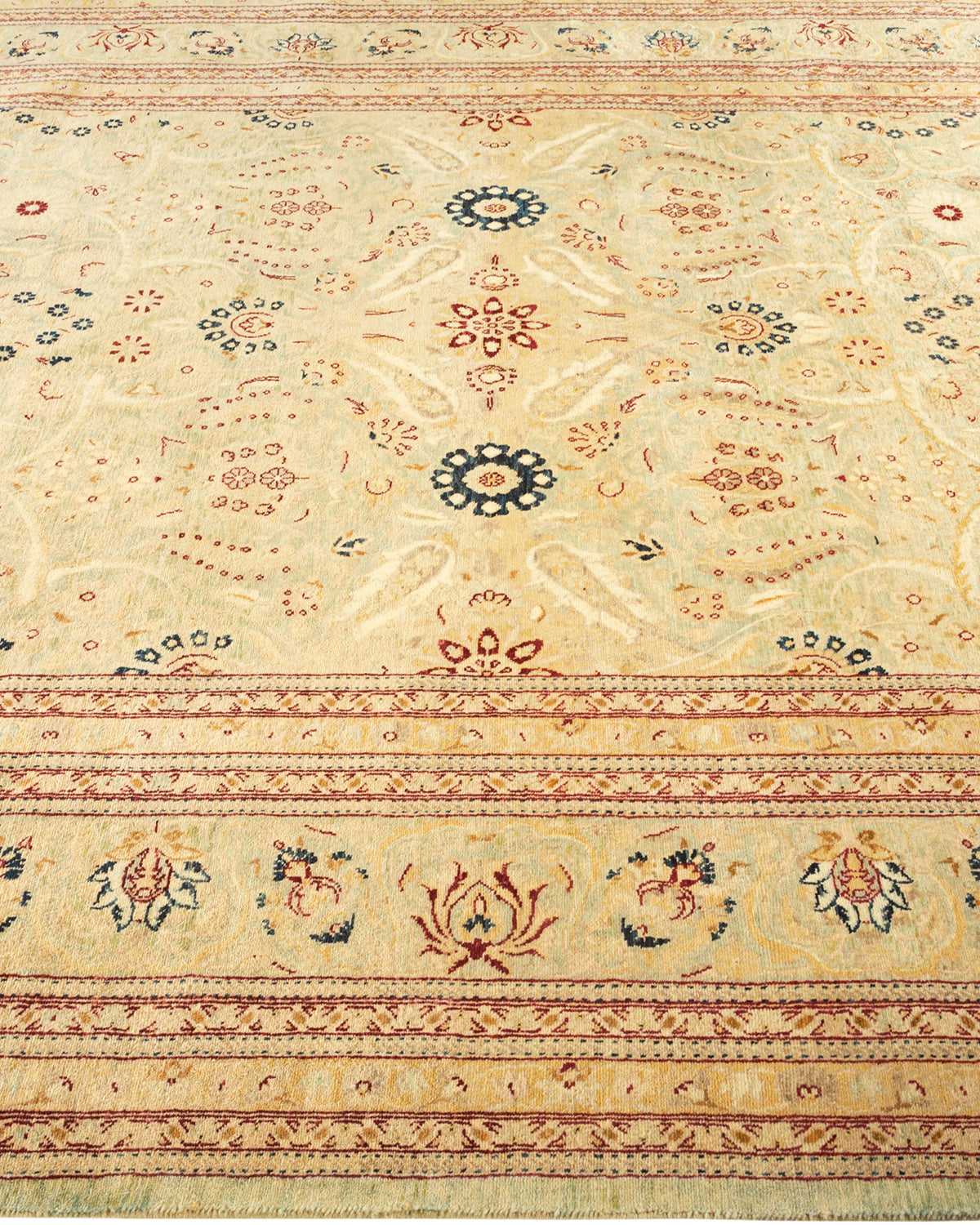 Mogul, One-of-a-Kind Handmade Area Rug - Light Blue, 6' 1" x 8' 10"