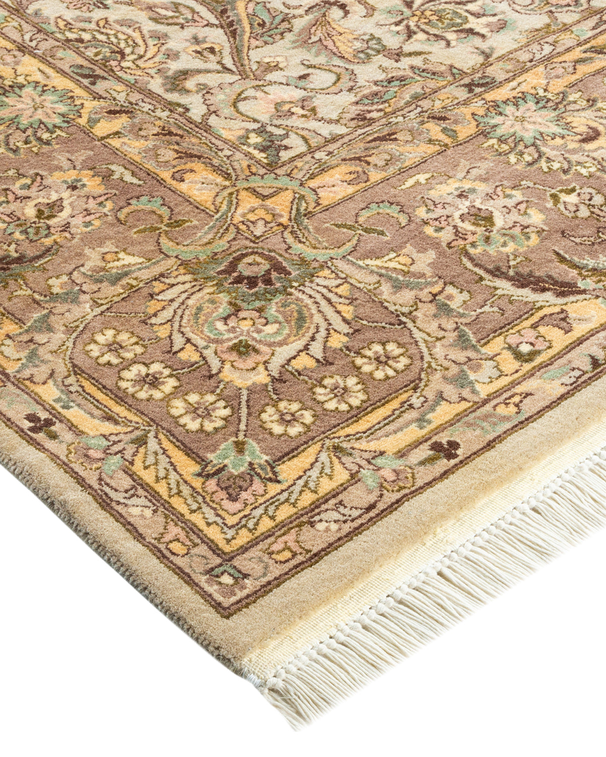 Mogul, One-of-a-Kind Hand-Knotted Area Rug - Ivory, 6' 1" x 6' 4"