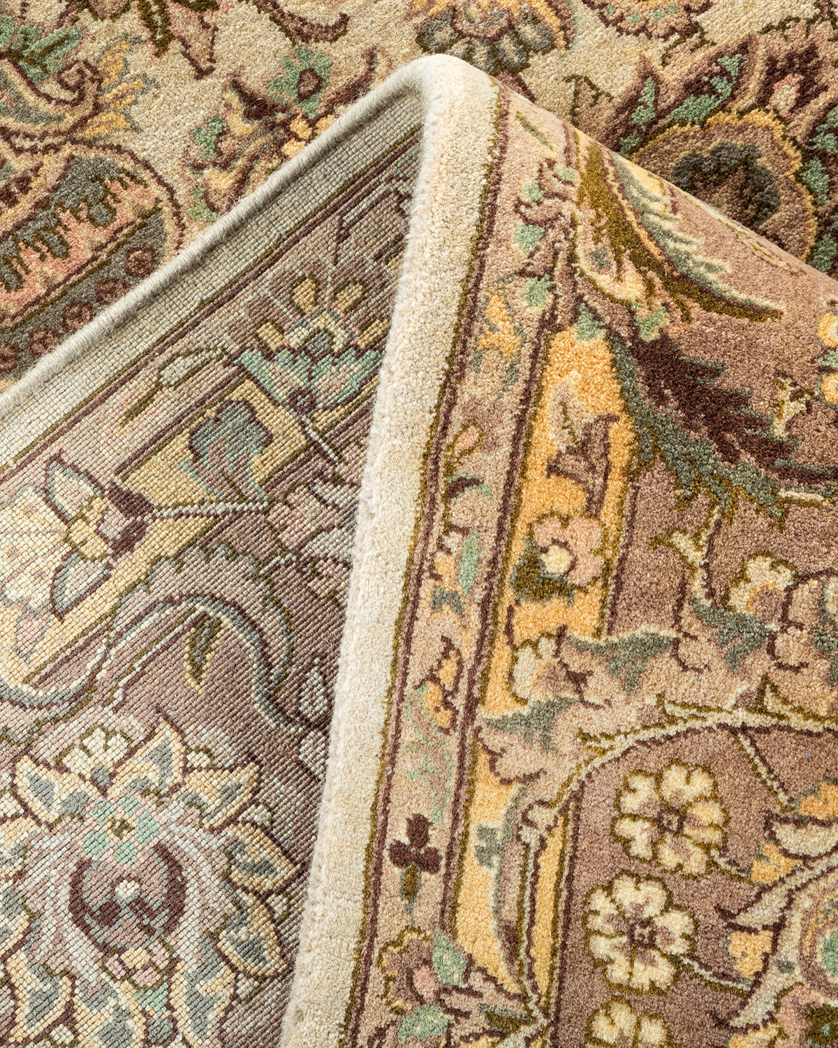 Mogul, One-of-a-Kind Hand-Knotted Area Rug - Ivory, 6' 1" x 6' 4"