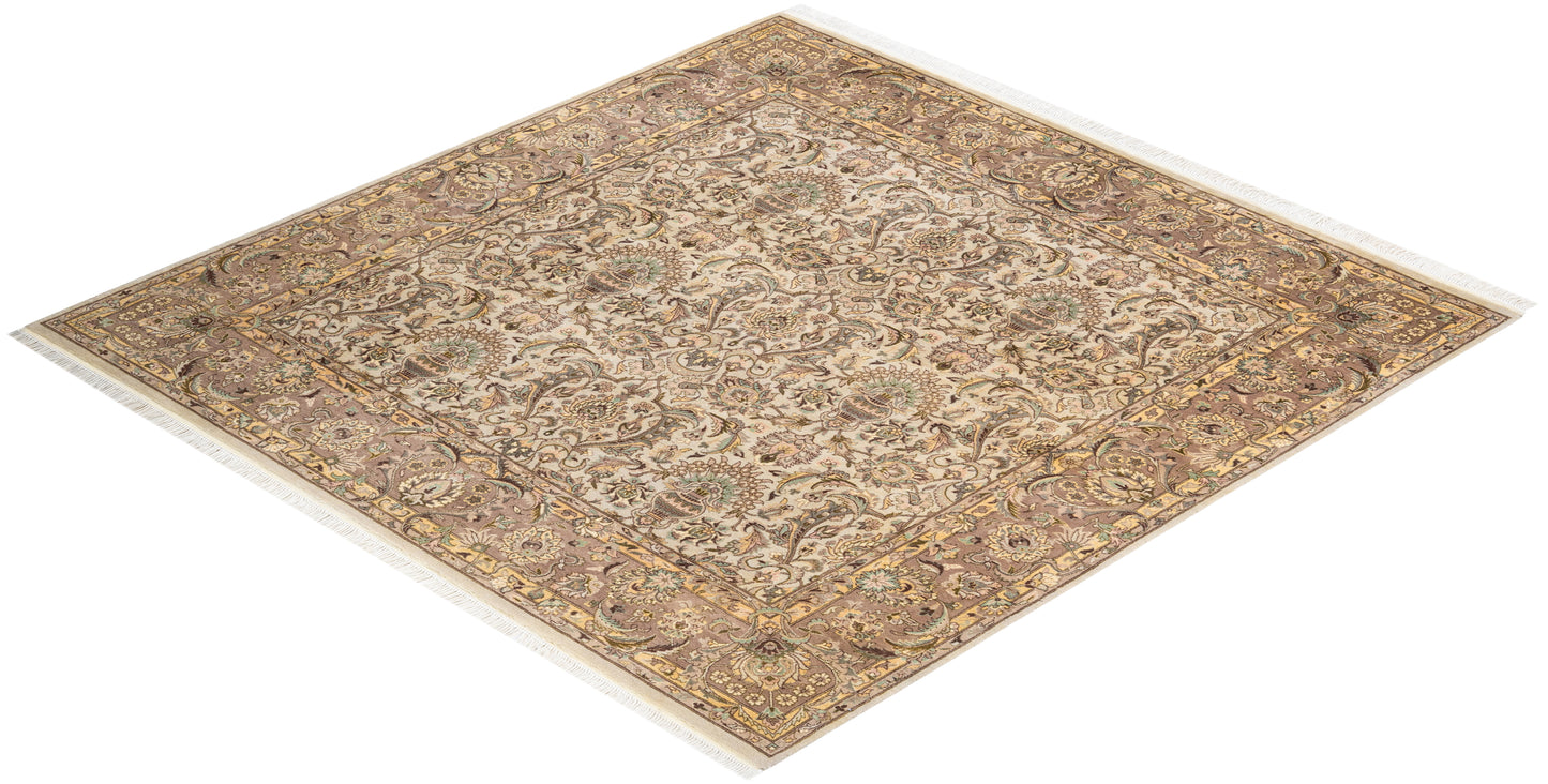 Mogul, One-of-a-Kind Hand-Knotted Area Rug - Ivory, 6' 1" x 6' 4"