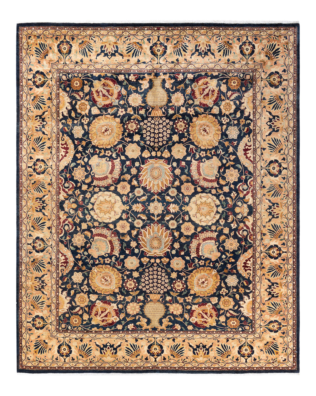 Mogul, One-of-a-Kind Hand-Knotted Area Rug - Blue, 8' 1" x 10' 0"
