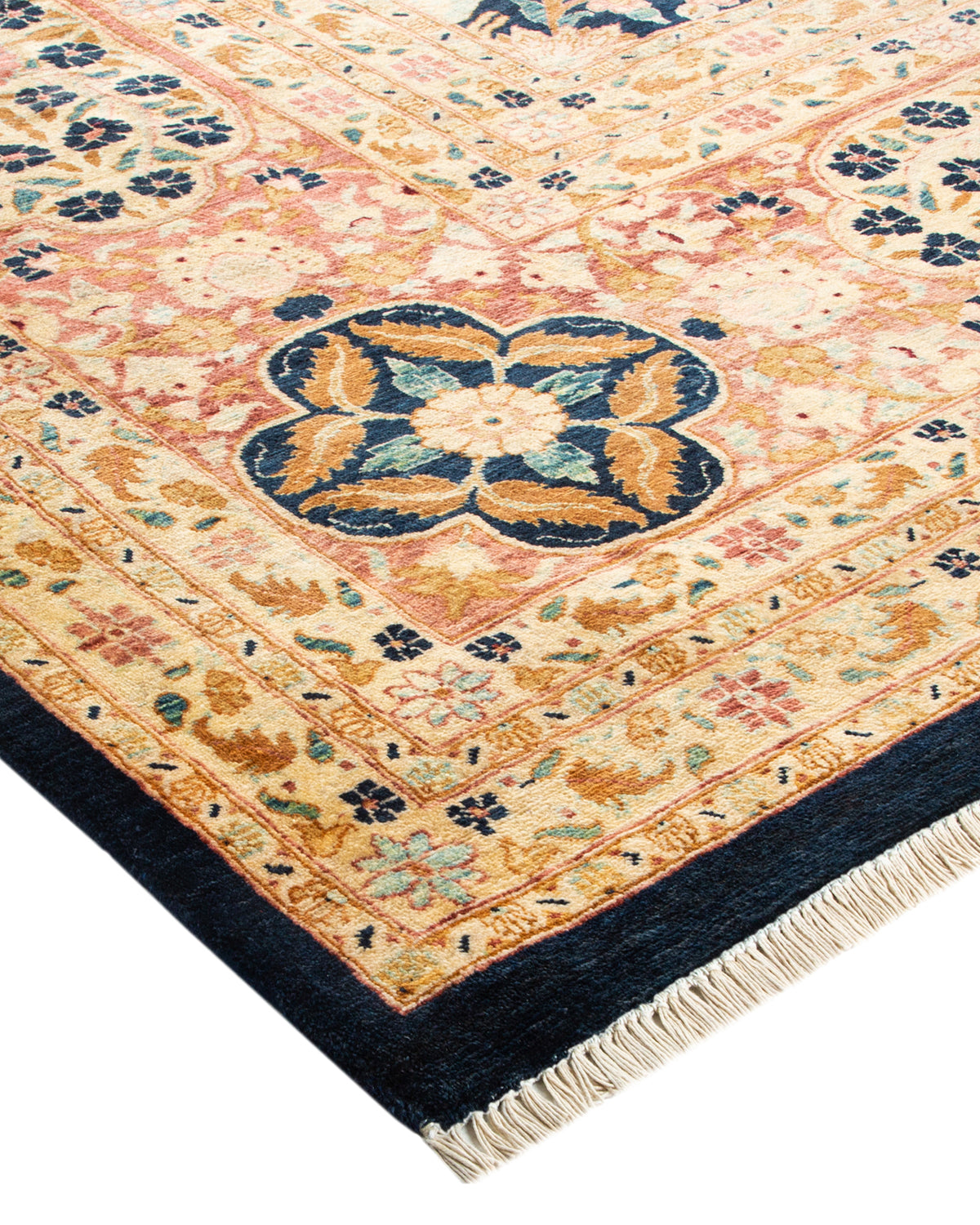 Mogul, One-of-a-Kind Hand-Knotted Area Rug - Blue, 9' 1" x 11' 10"