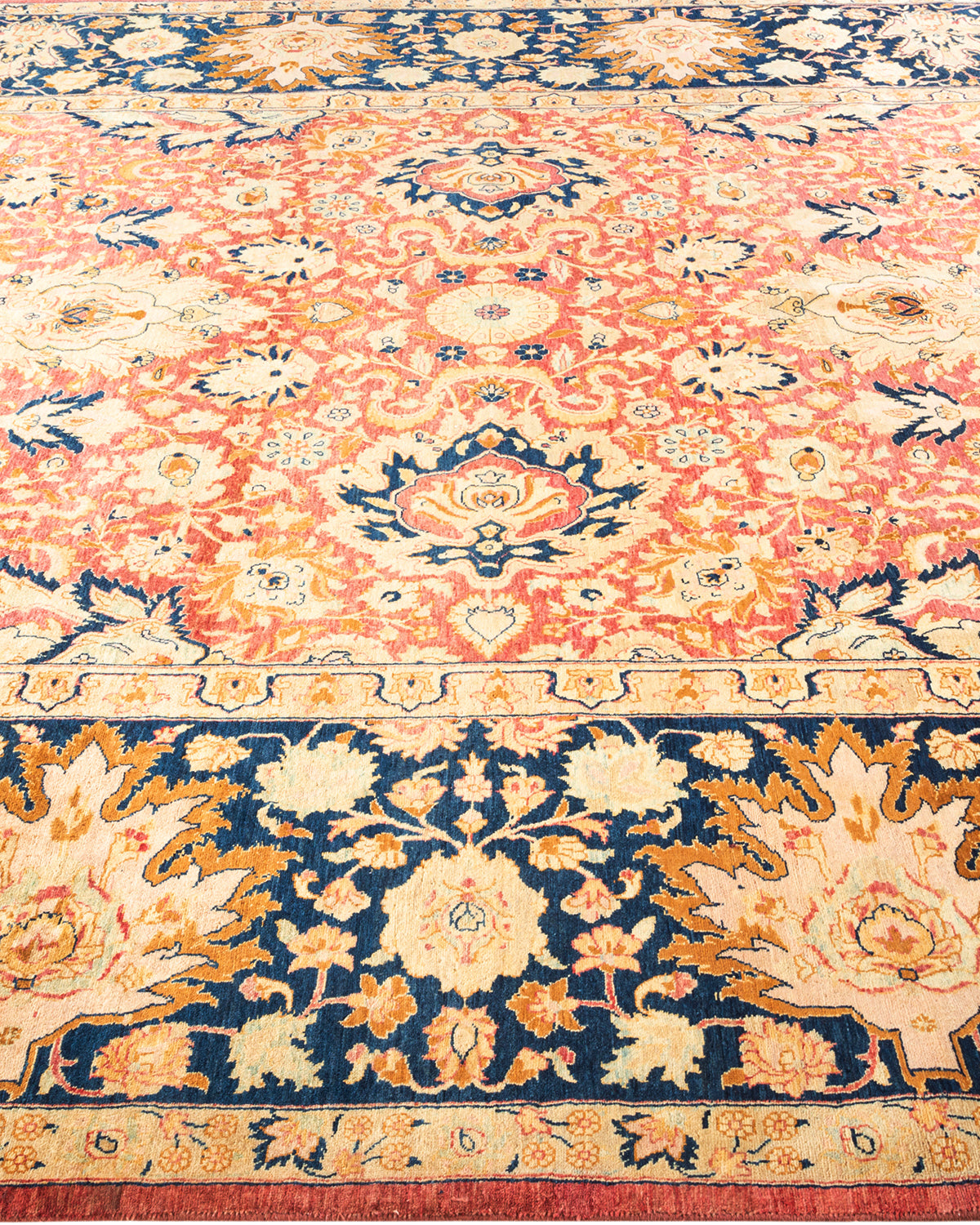 Mogul, One-of-a-Kind Hand-Knotted Area Rug - Orange, 8' 2" x 10' 3"