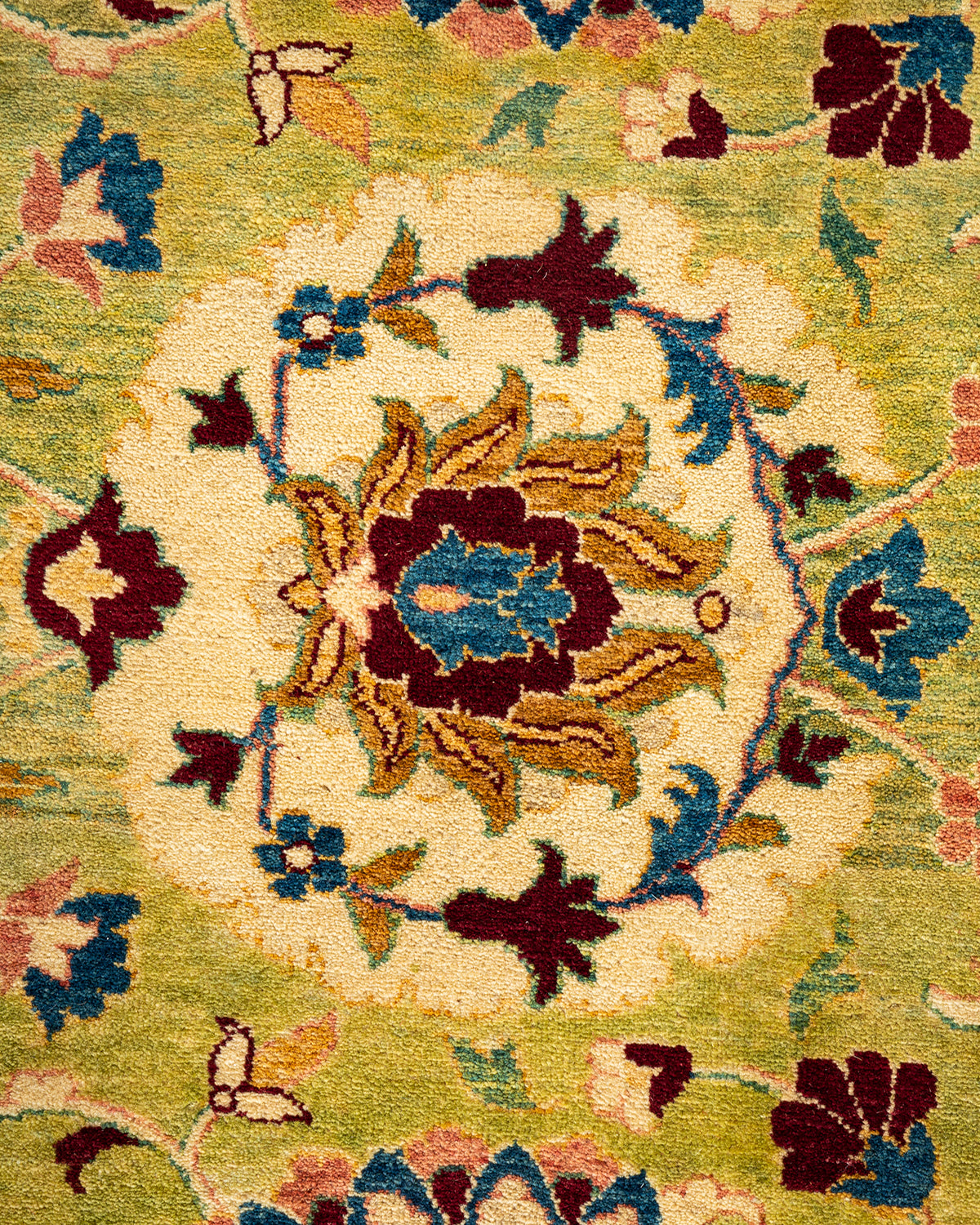 Mogul, One-of-a-Kind Hand-Knotted Area Rug - Green, 6' 1" x 8' 10"