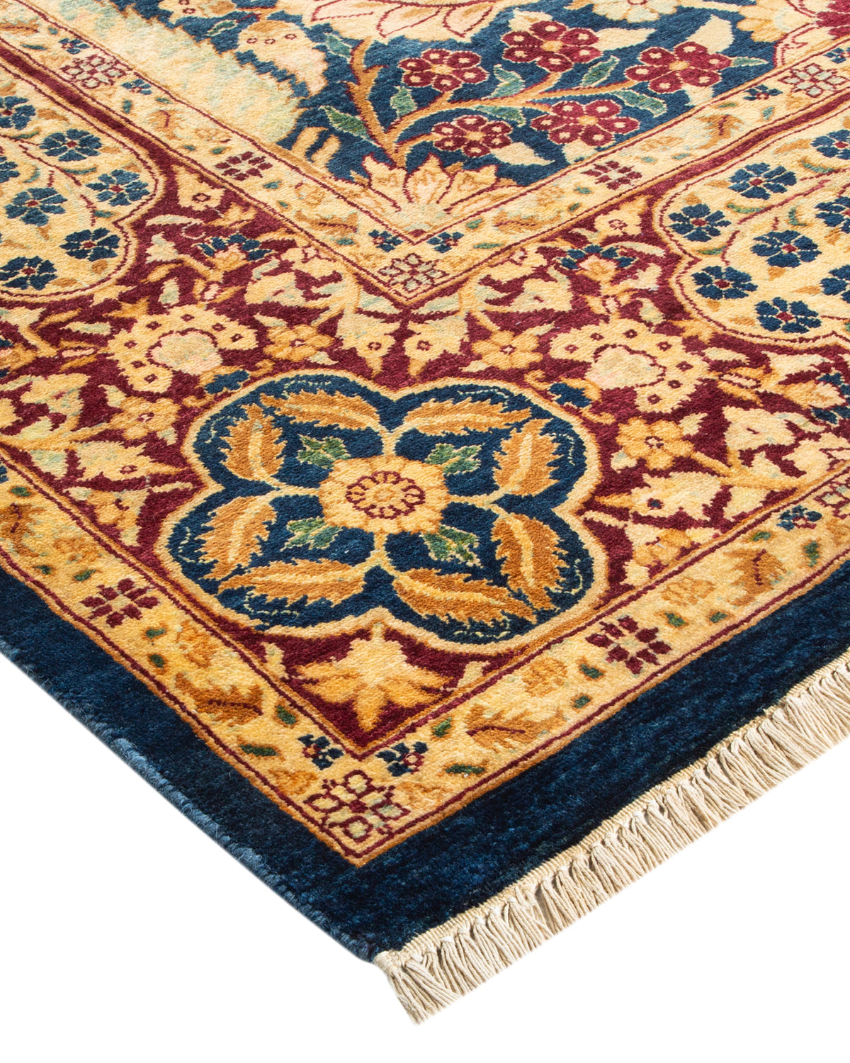 Mogul, One-of-a-Kind Hand-Knotted Area Rug - Blue, 6' 2" x 9' 2"