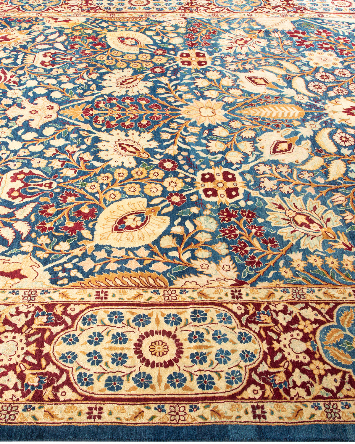 Mogul, One-of-a-Kind Hand-Knotted Area Rug - Blue, 6' 2" x 9' 2"