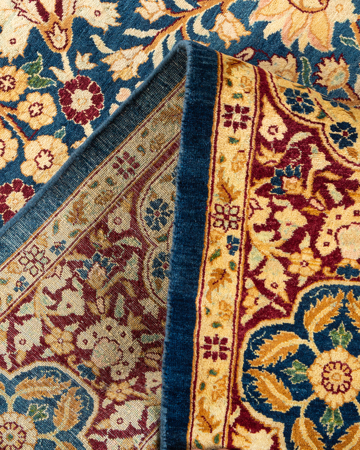 Mogul, One-of-a-Kind Hand-Knotted Area Rug - Blue, 6' 2" x 9' 2"