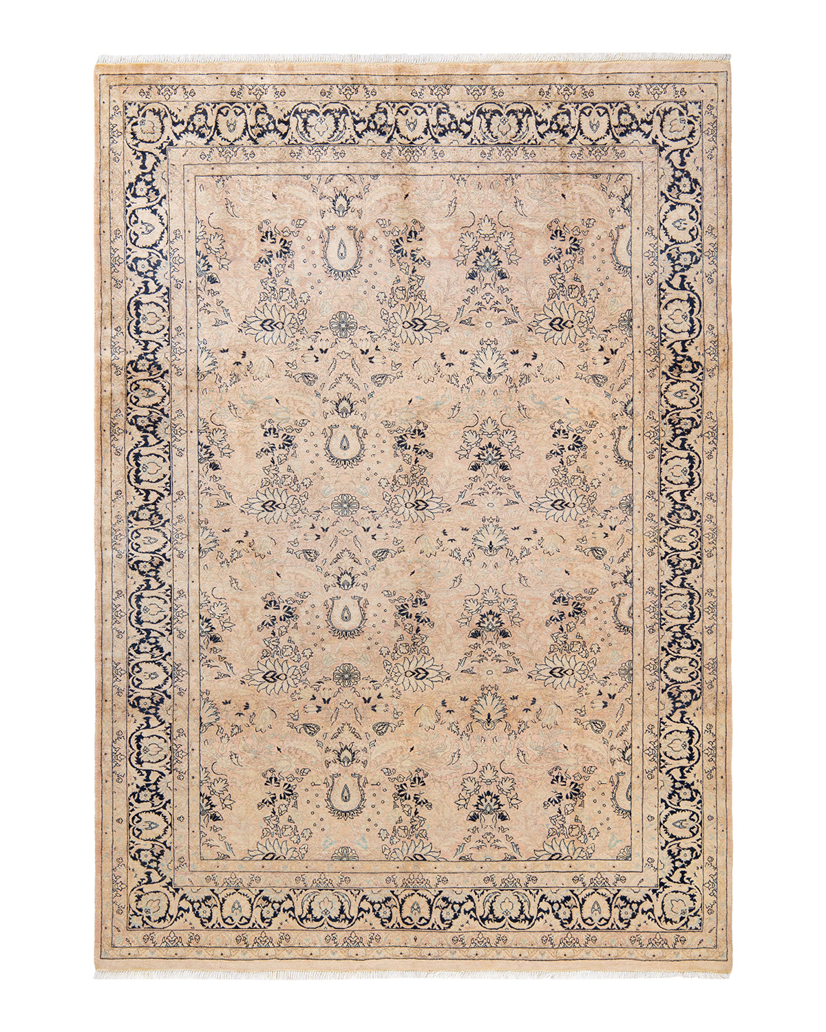 Mogul, One-of-a-Kind Hand-Knotted Area Rug - Beige, 6' 3" x 8' 10"