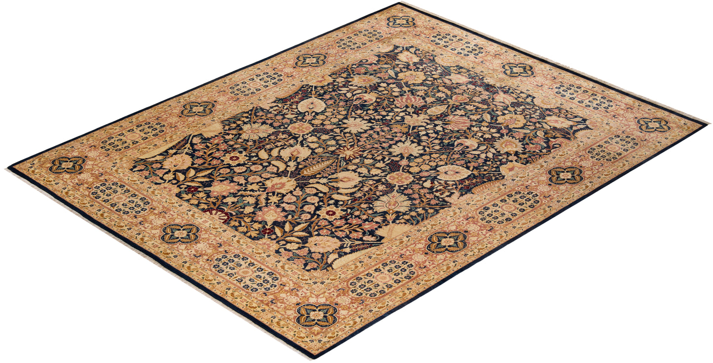 Mogul, One-of-a-Kind Hand-Knotted Area Rug - Blue, 8' 1" x 10' 3"