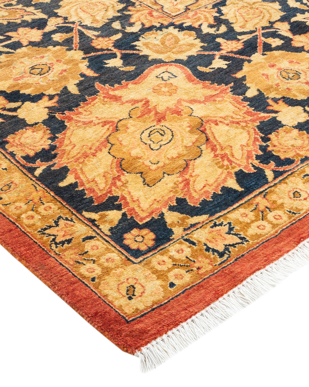 Mogul, One-of-a-Kind Hand-Knotted Area Rug - Orange, 8' 1" x 9' 7"