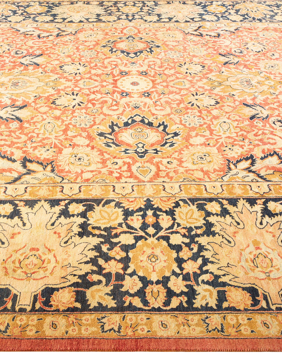 Mogul, One-of-a-Kind Hand-Knotted Area Rug - Orange, 8' 1" x 9' 7"