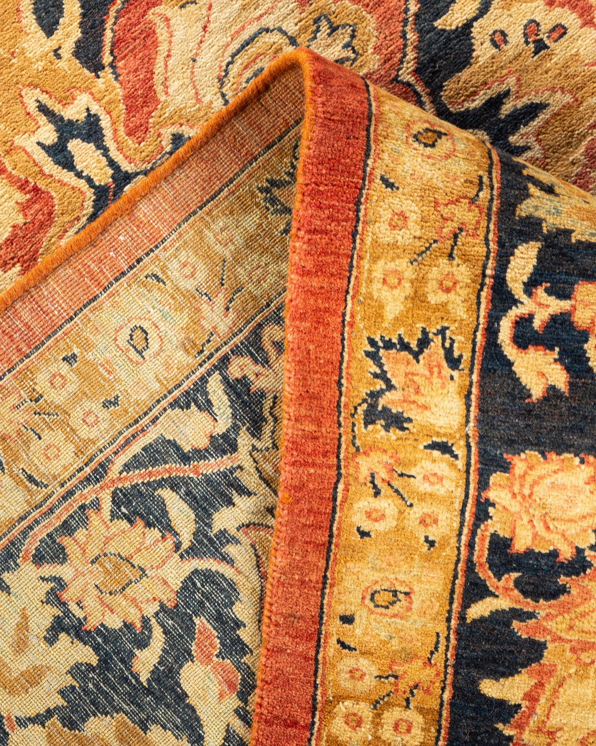 Mogul, One-of-a-Kind Hand-Knotted Area Rug - Orange, 8' 1" x 9' 7"