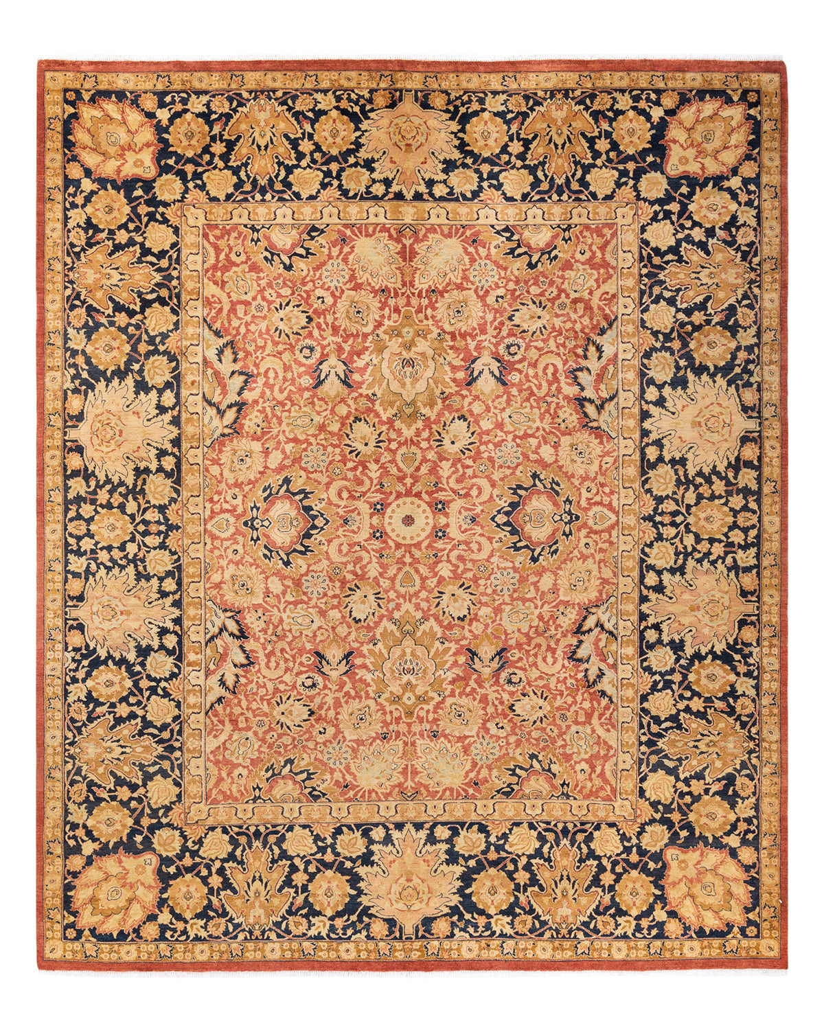 Mogul, One-of-a-Kind Hand-Knotted Area Rug - Orange, 8' 1" x 9' 7"