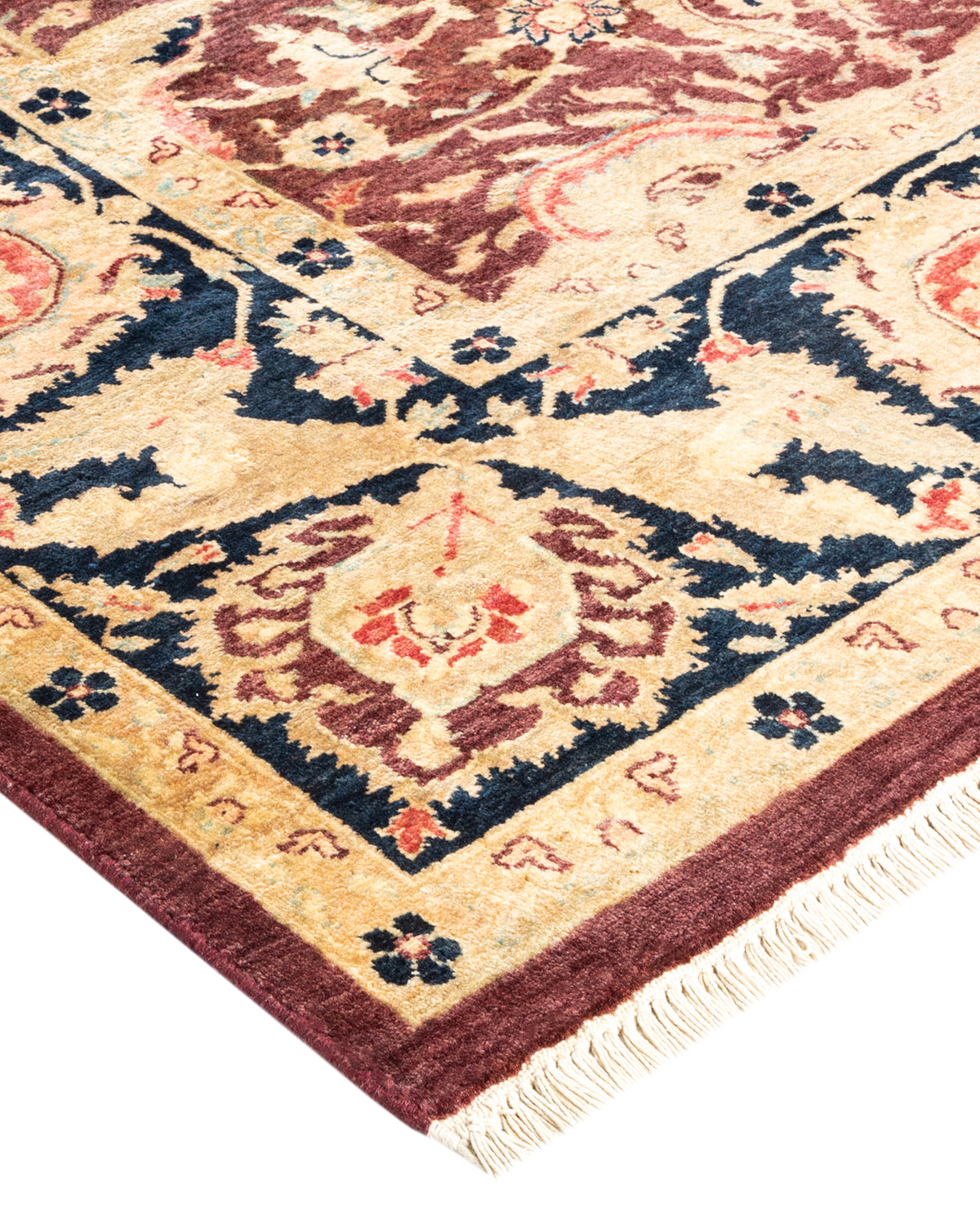 Mogul, One-of-a-Kind Hand-Knotted Area Rug - Red, 6' 1" x 9' 1"