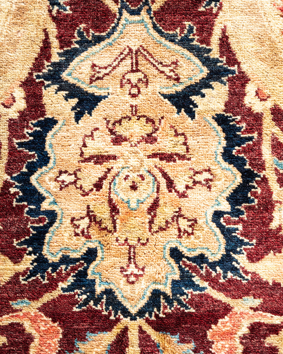 Mogul, One-of-a-Kind Hand-Knotted Area Rug - Red, 6' 1" x 9' 1"