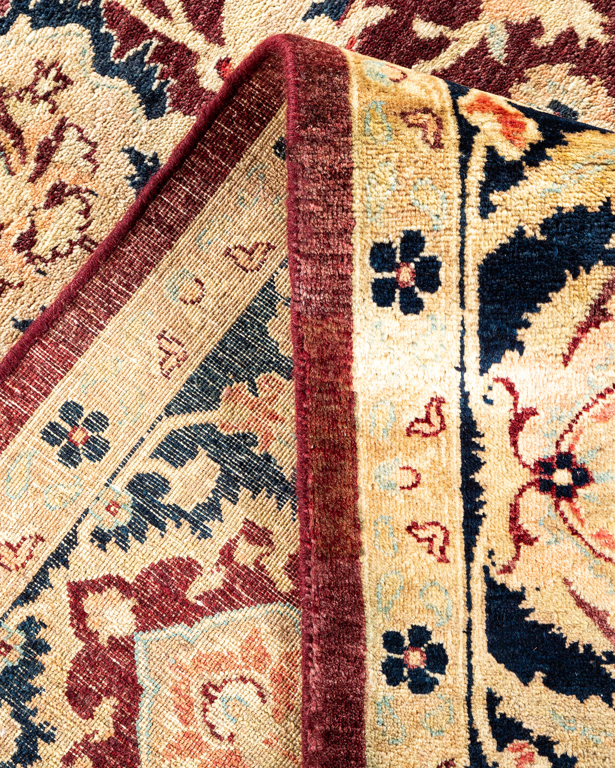 Mogul, One-of-a-Kind Hand-Knotted Area Rug - Red, 6' 1" x 9' 1"