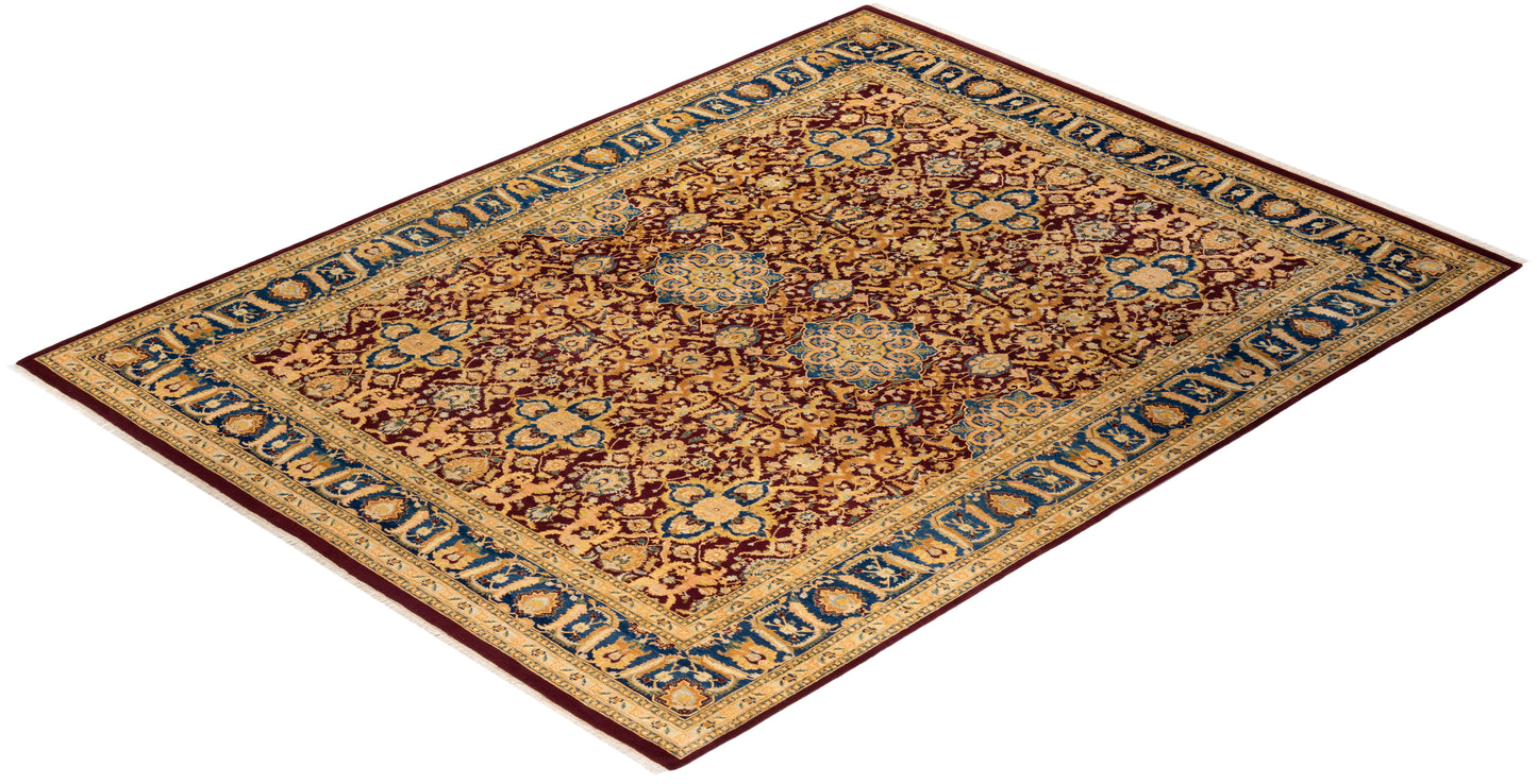 Mogul, One-of-a-Kind Hand-Knotted Area Rug - Red, 9' 2" x 11' 10"