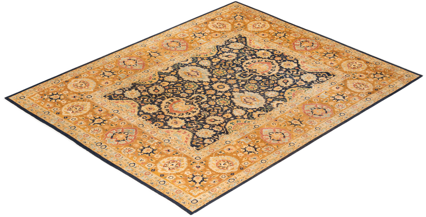 Mogul, One-of-a-Kind Hand-Knotted Area Rug - Blue, 8' 2" x 10' 2"