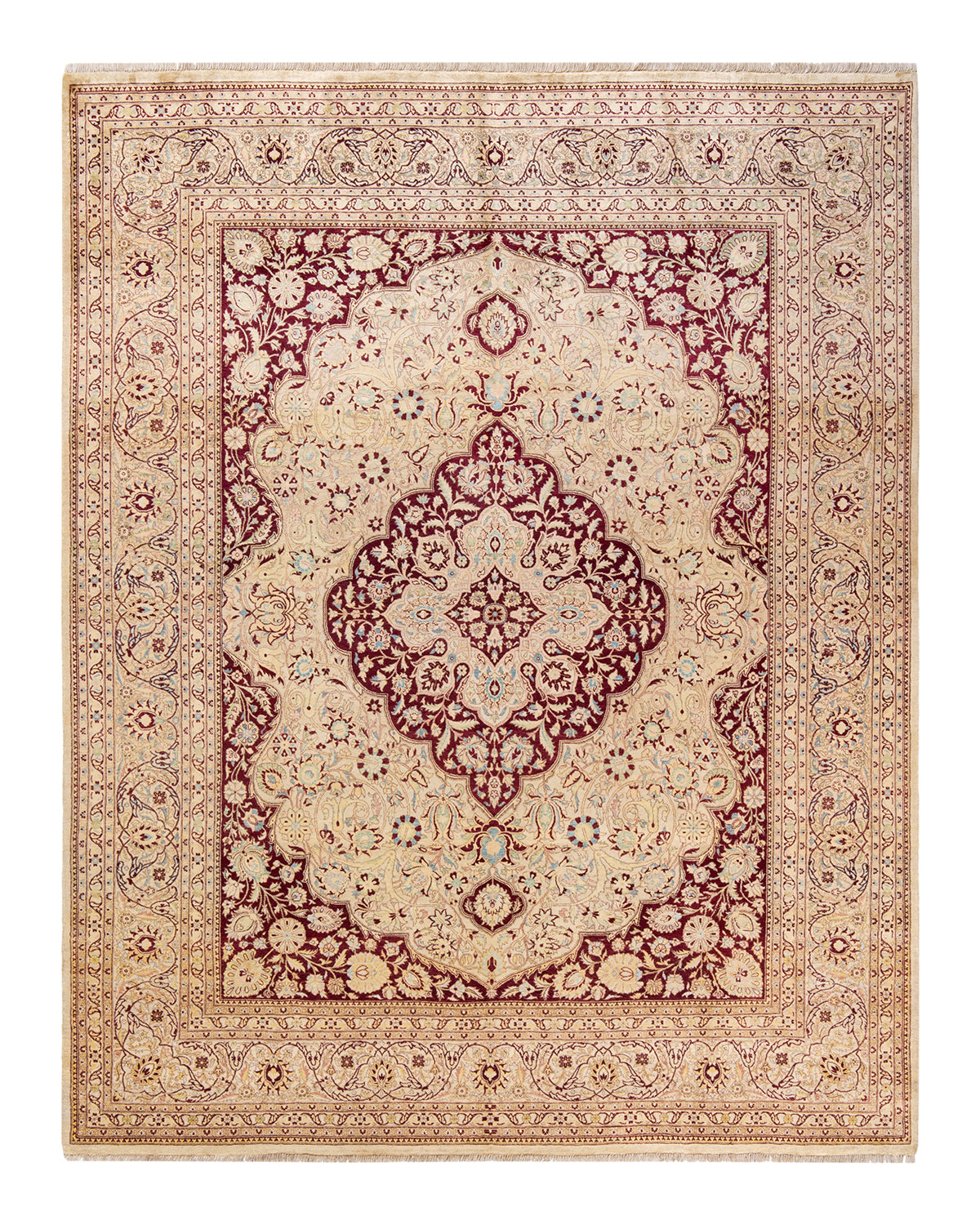 Mogul, One-of-a-Kind Hand-Knotted Area Rug - Ivory, 8' 1" x 10' 1"