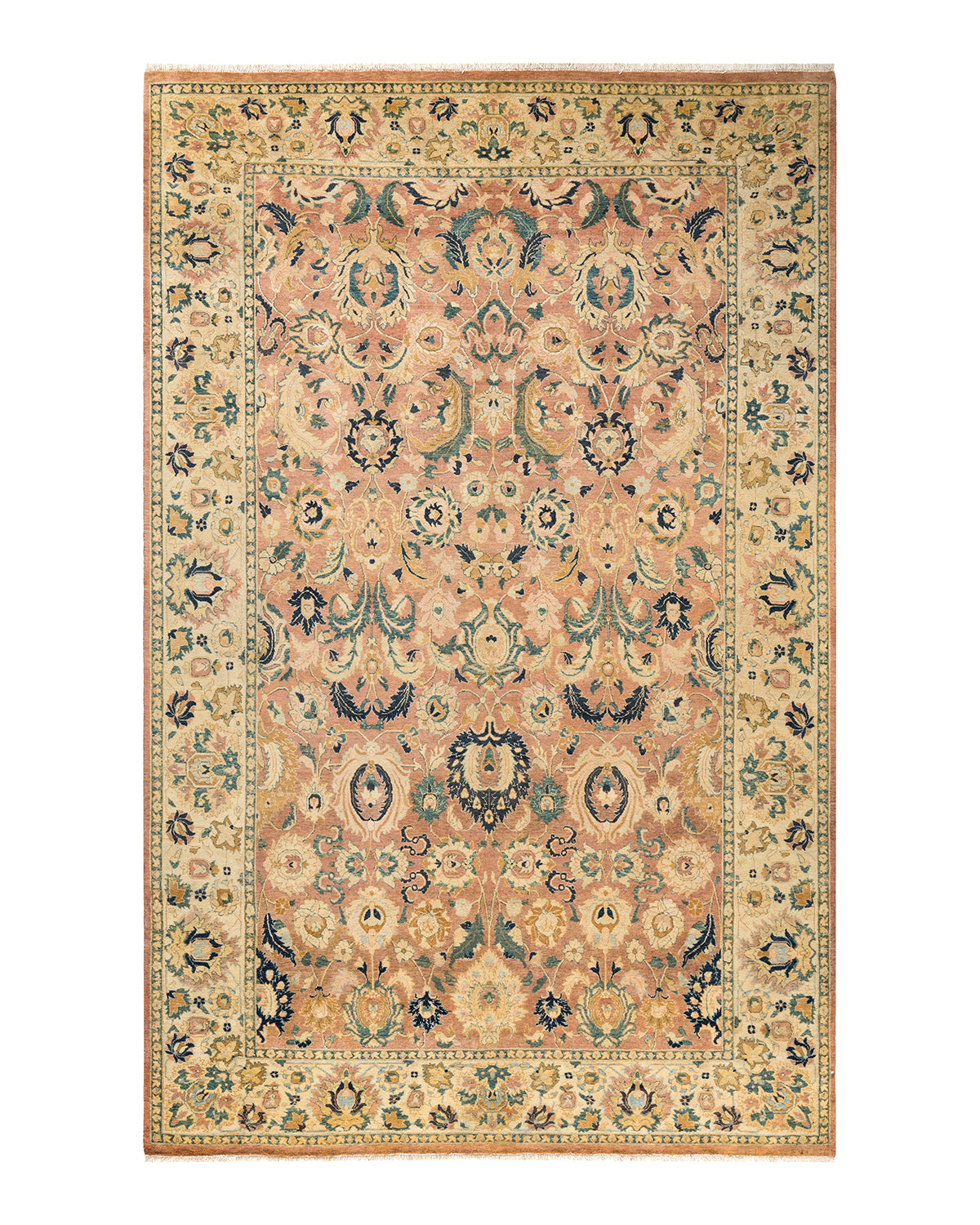 Mogul, One-of-a-Kind Hand-Knotted Area Rug - Pink, 6' 2" x 9' 7"